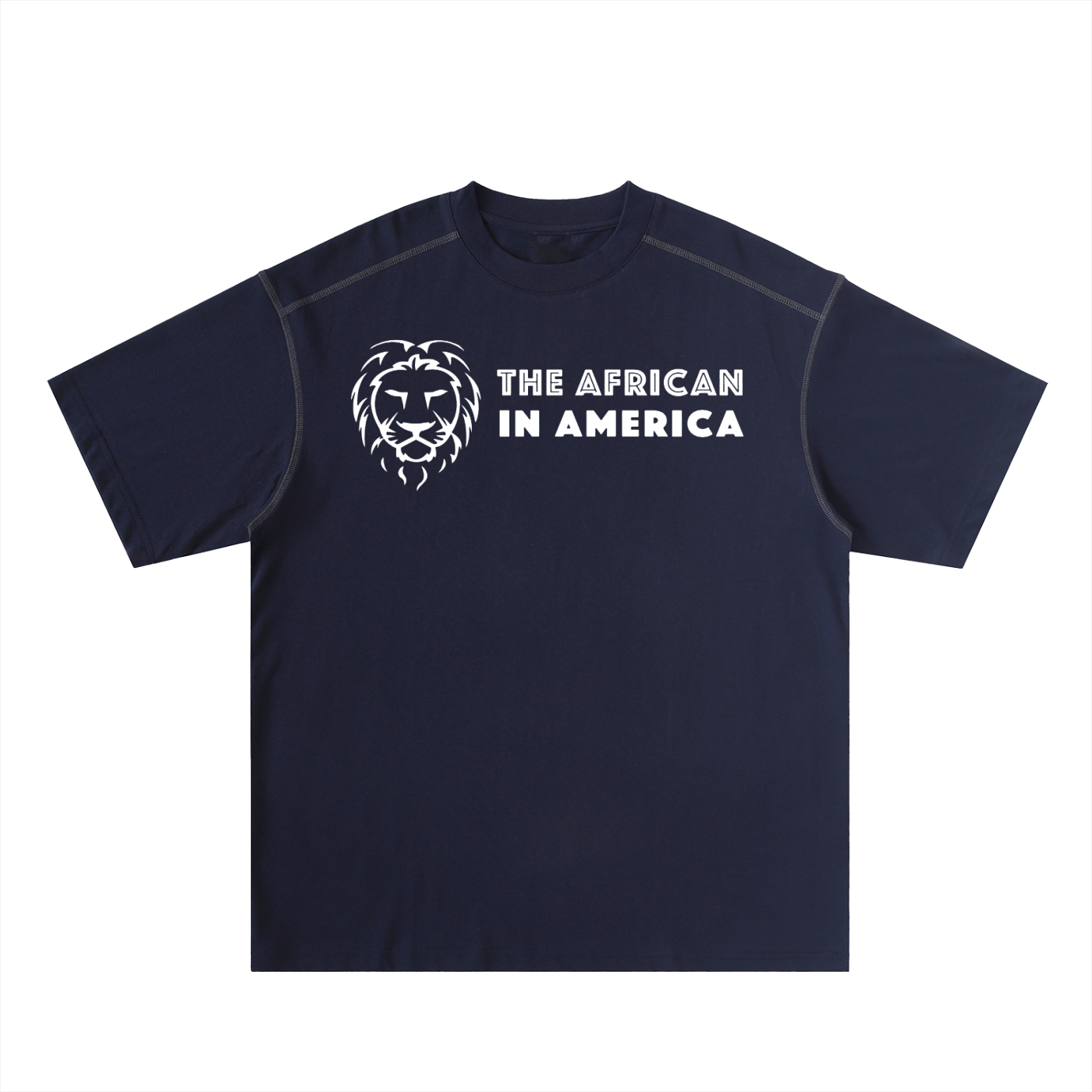 Oversized Contrast Stitch Cotton T-Shirt – Premium Unisex Essential