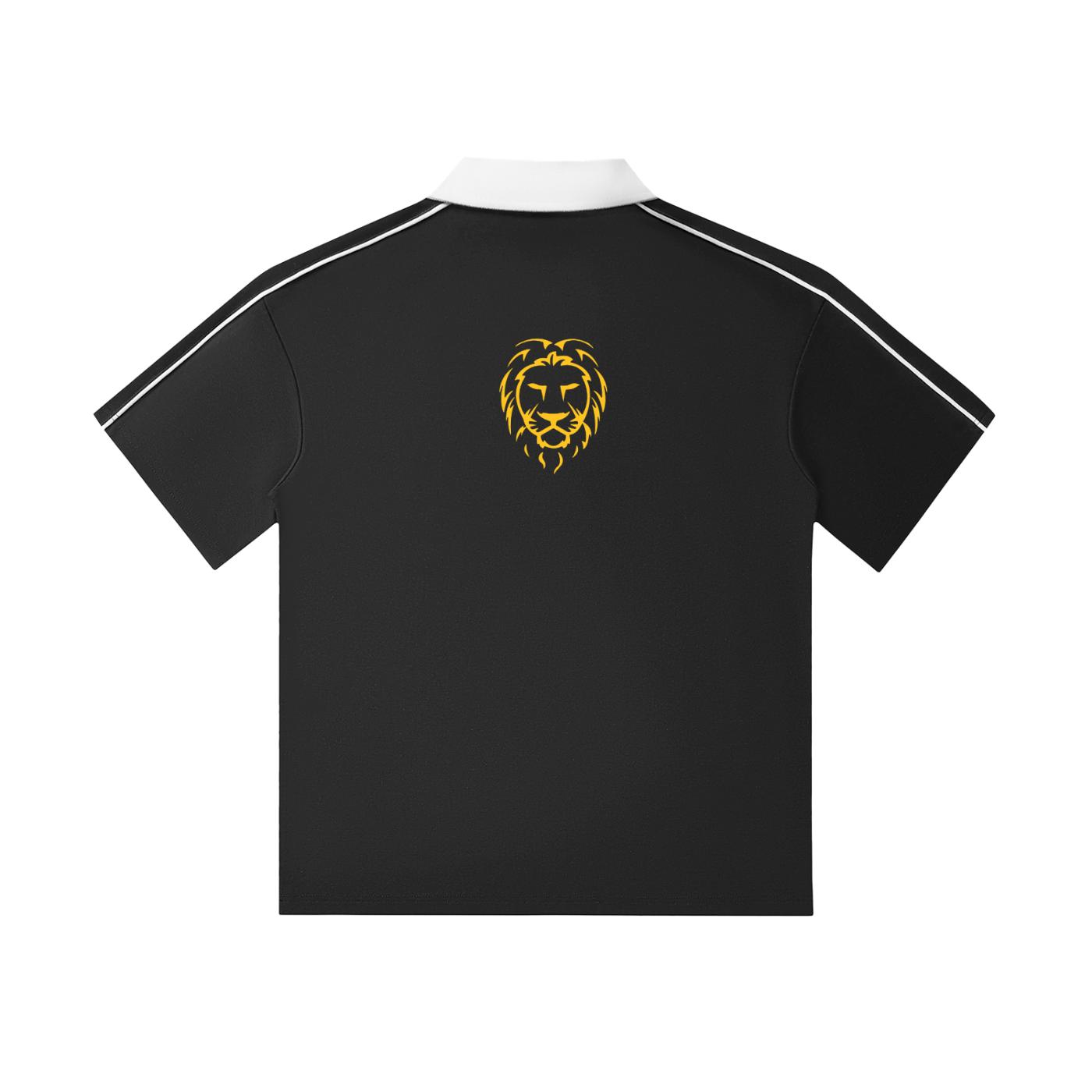 Contrast Collar Short-Sleeve Polo Shirt