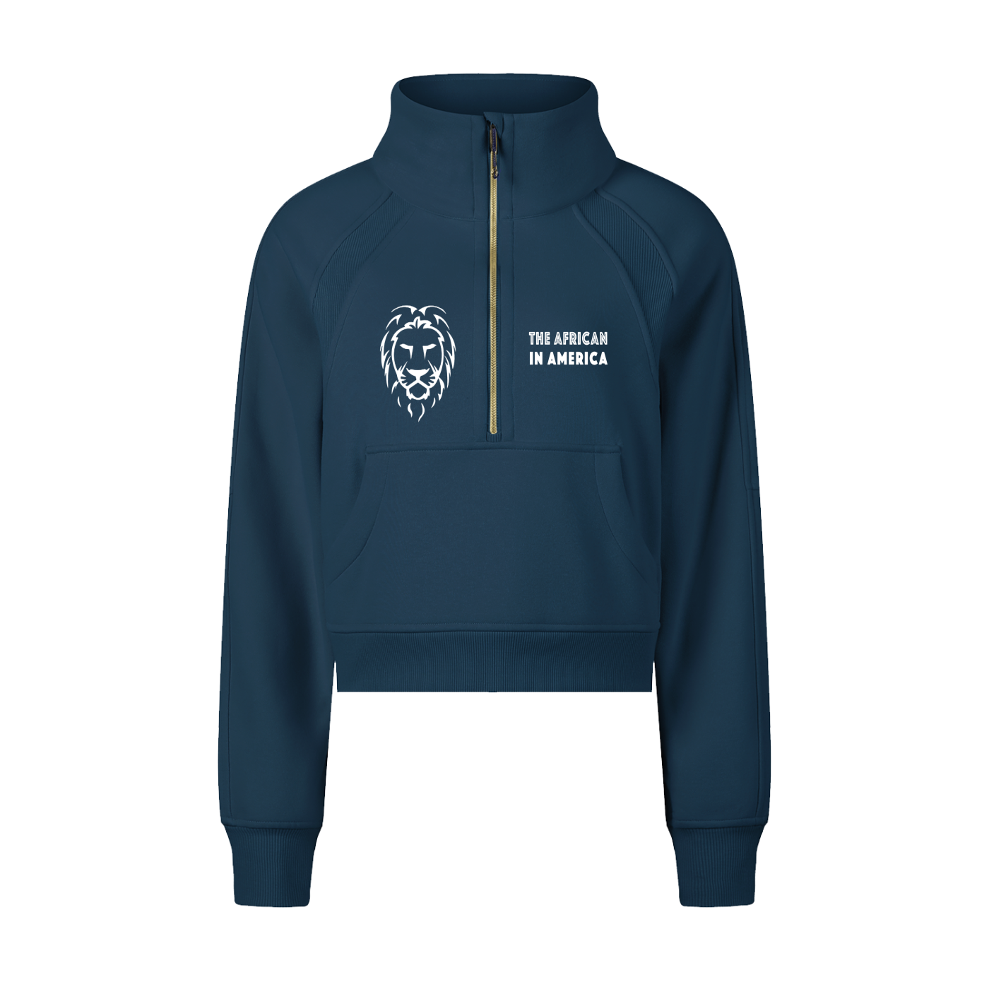 Cropped Half Zip Sweatshirt Women – Thick Sporty Streetwear Pullover