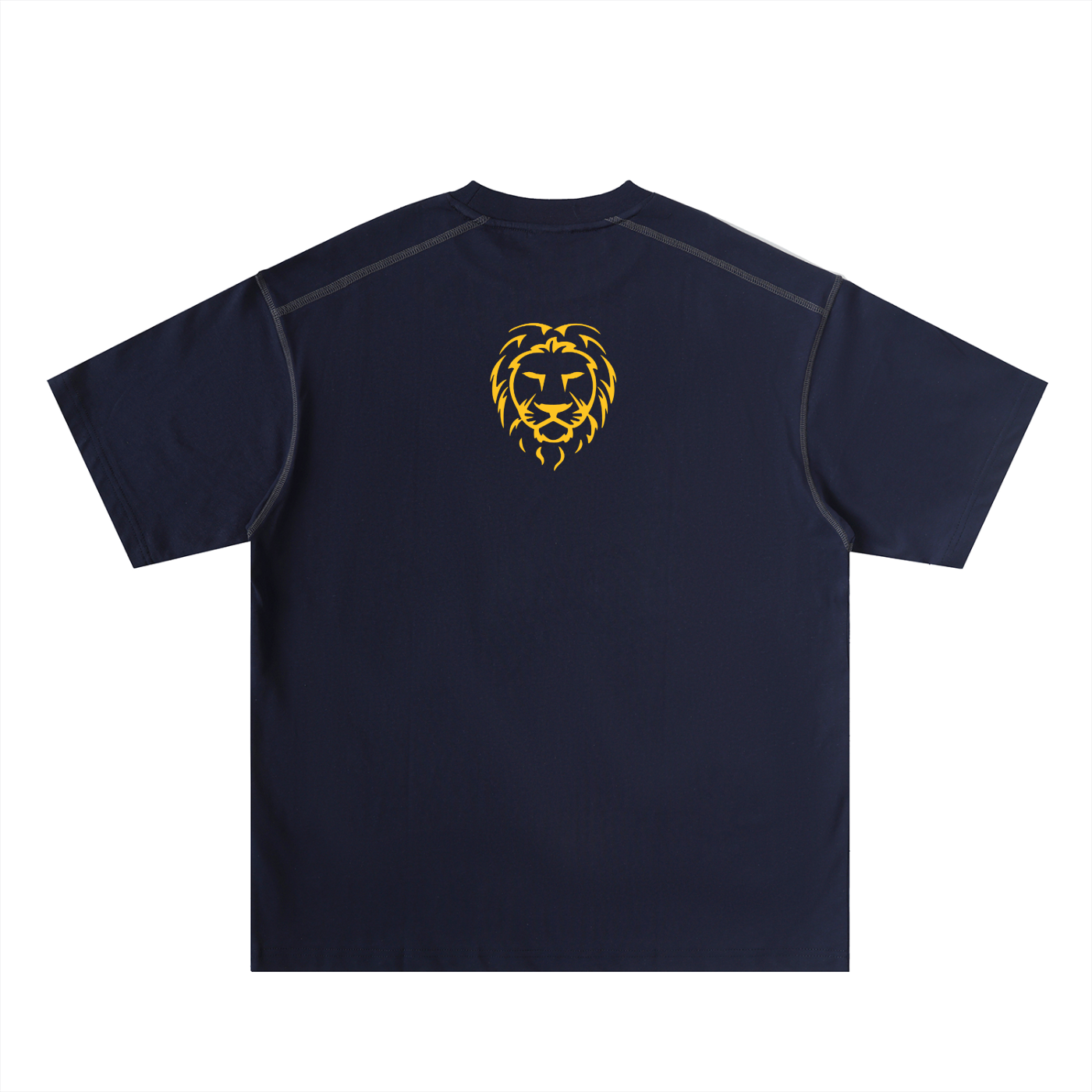 Oversized Contrast Stitch Cotton T-Shirt – Premium Unisex Streetwear Tee