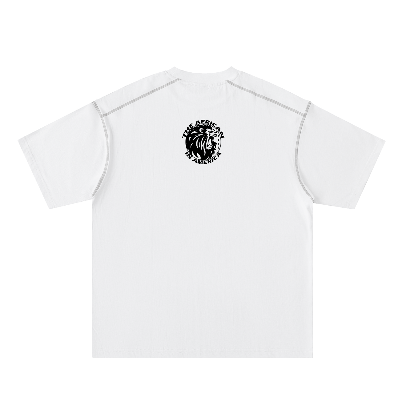 Oversized Cotton Tee with Contrast Stitching – Refined Relaxed Fit