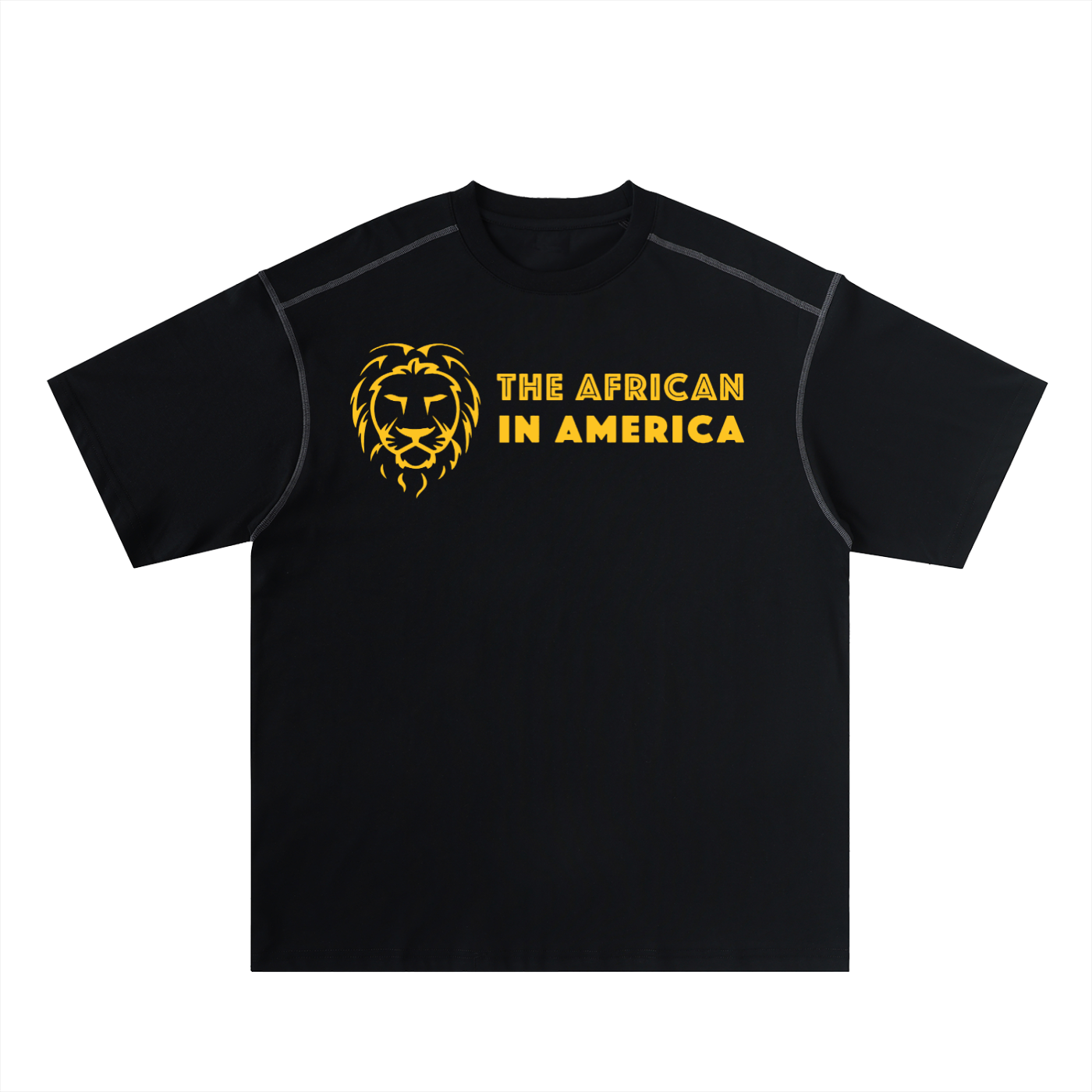 Oversized Contrast-Stitched Cotton Tee