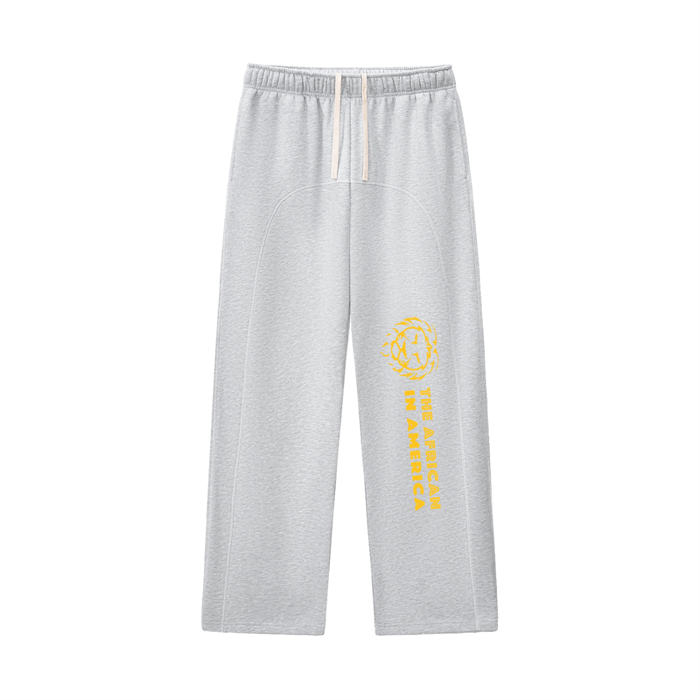 Contrast-Stitched Fleece Sweatpants – Oversized Unisex Streetwear Joggers