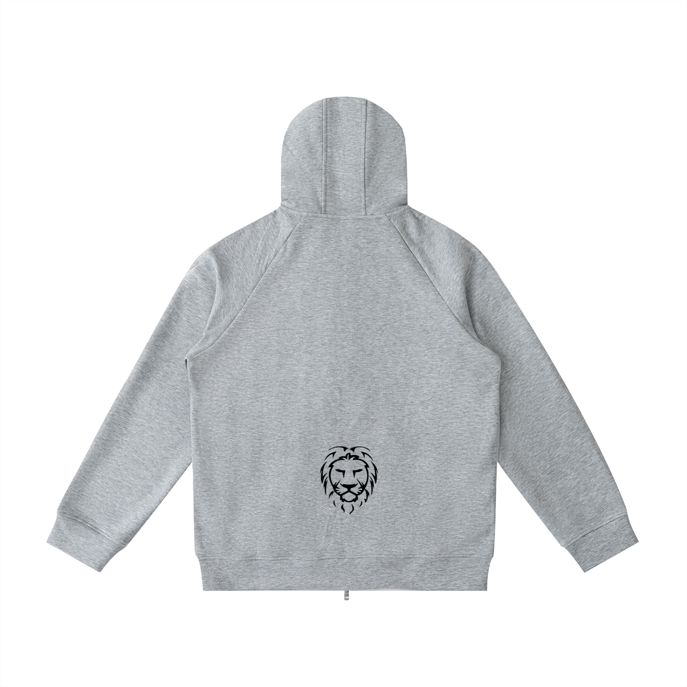 Zip Up Hoodie Men – Heavyweight 400GSM Raglan Sleeve Winter Jacket