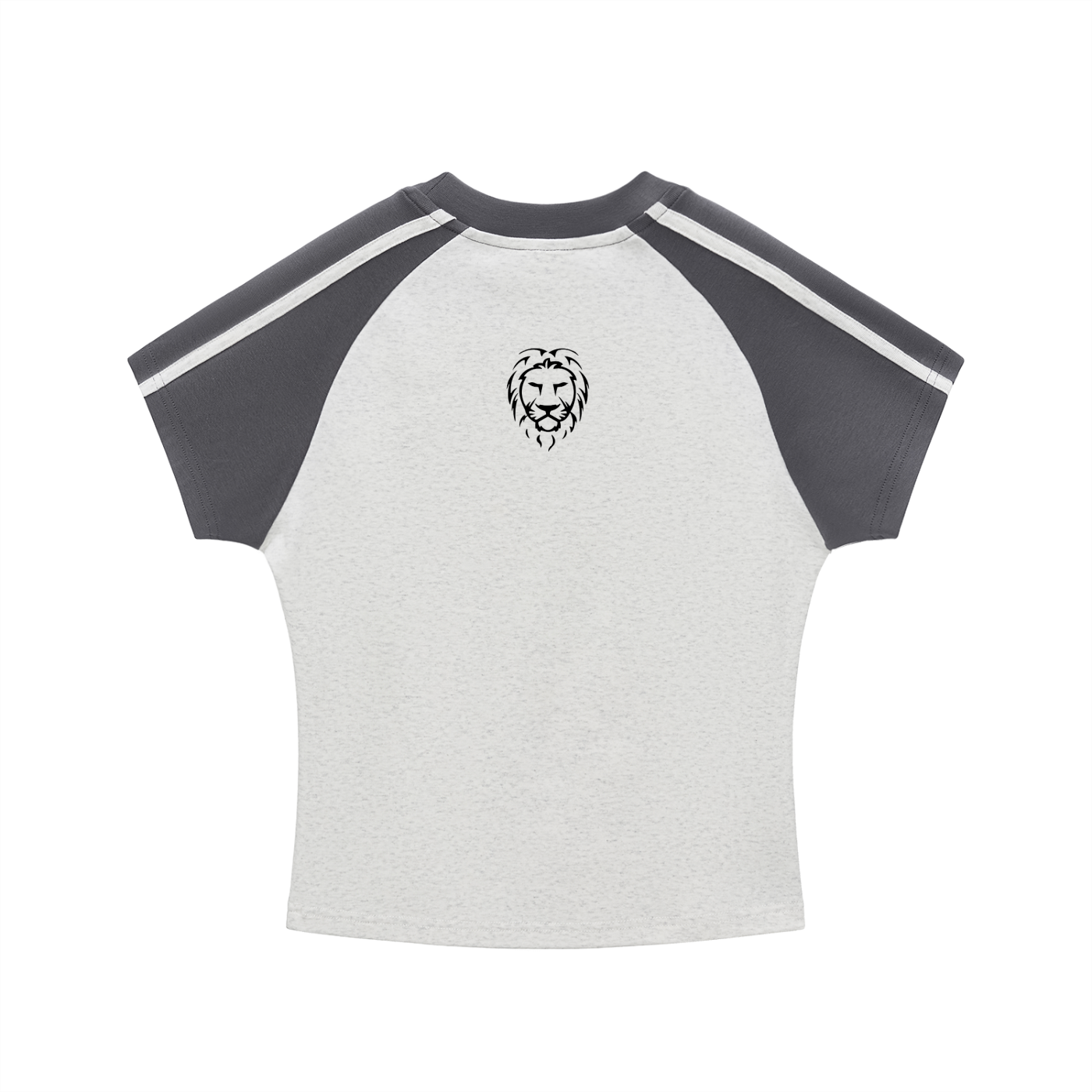 Women’s Contrast Raglan Crop T-Shirt – Slim Fit Bodycon Streetwear Top