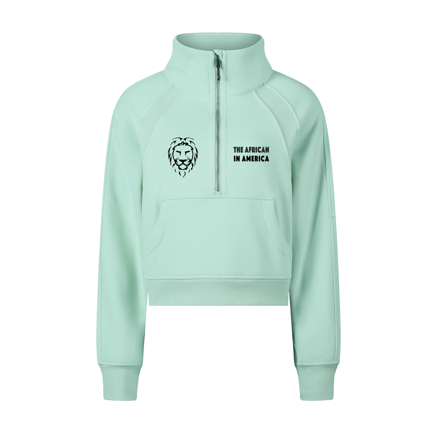 Cropped Half-Zip Sweatshirt : The African in America