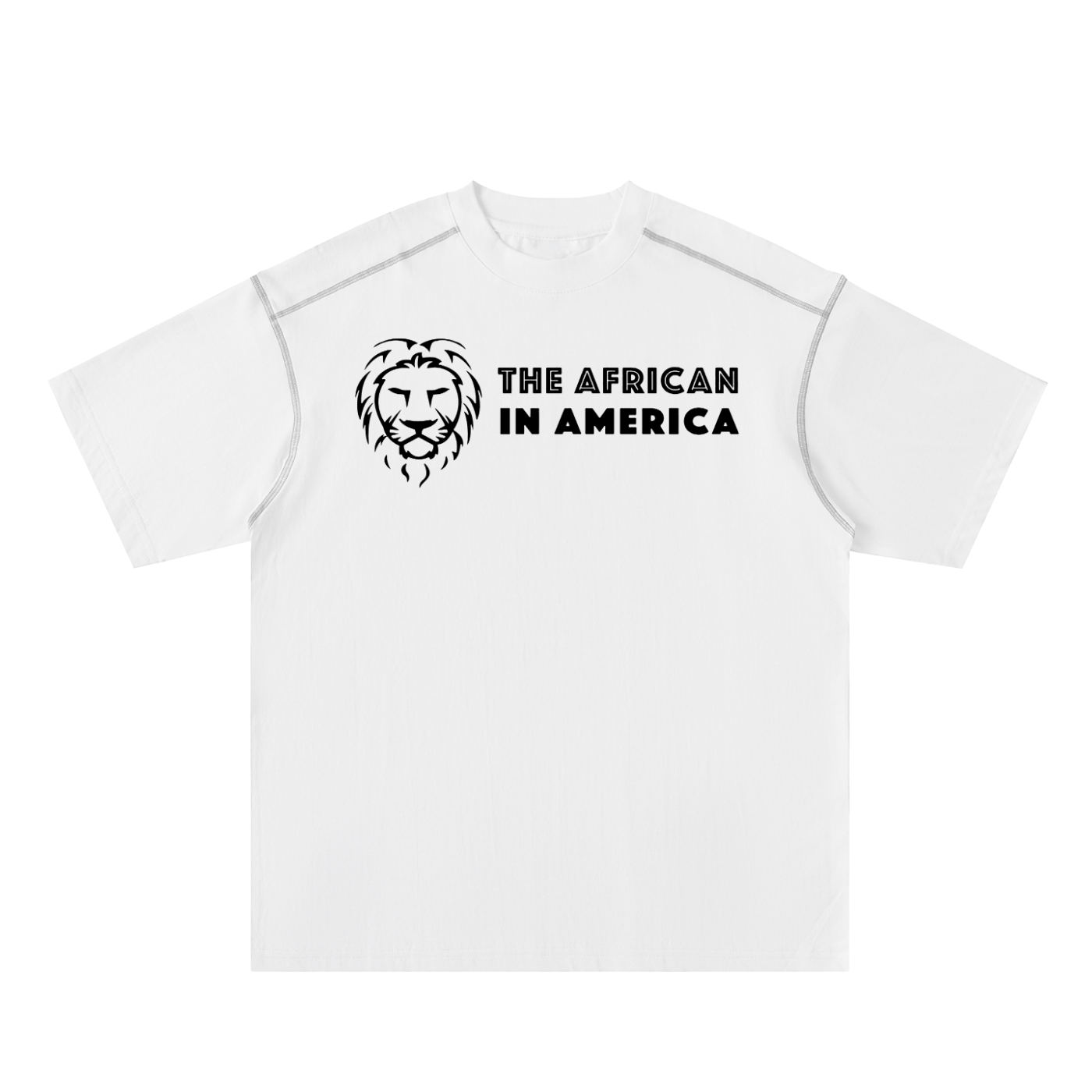 Oversized Contrast-Stitched Cotton Tee