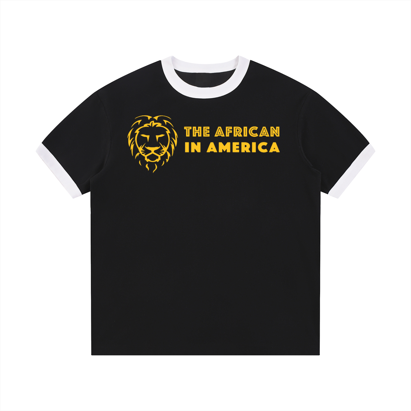 Contrast Edge Ribbed Crewneck T-Shirt