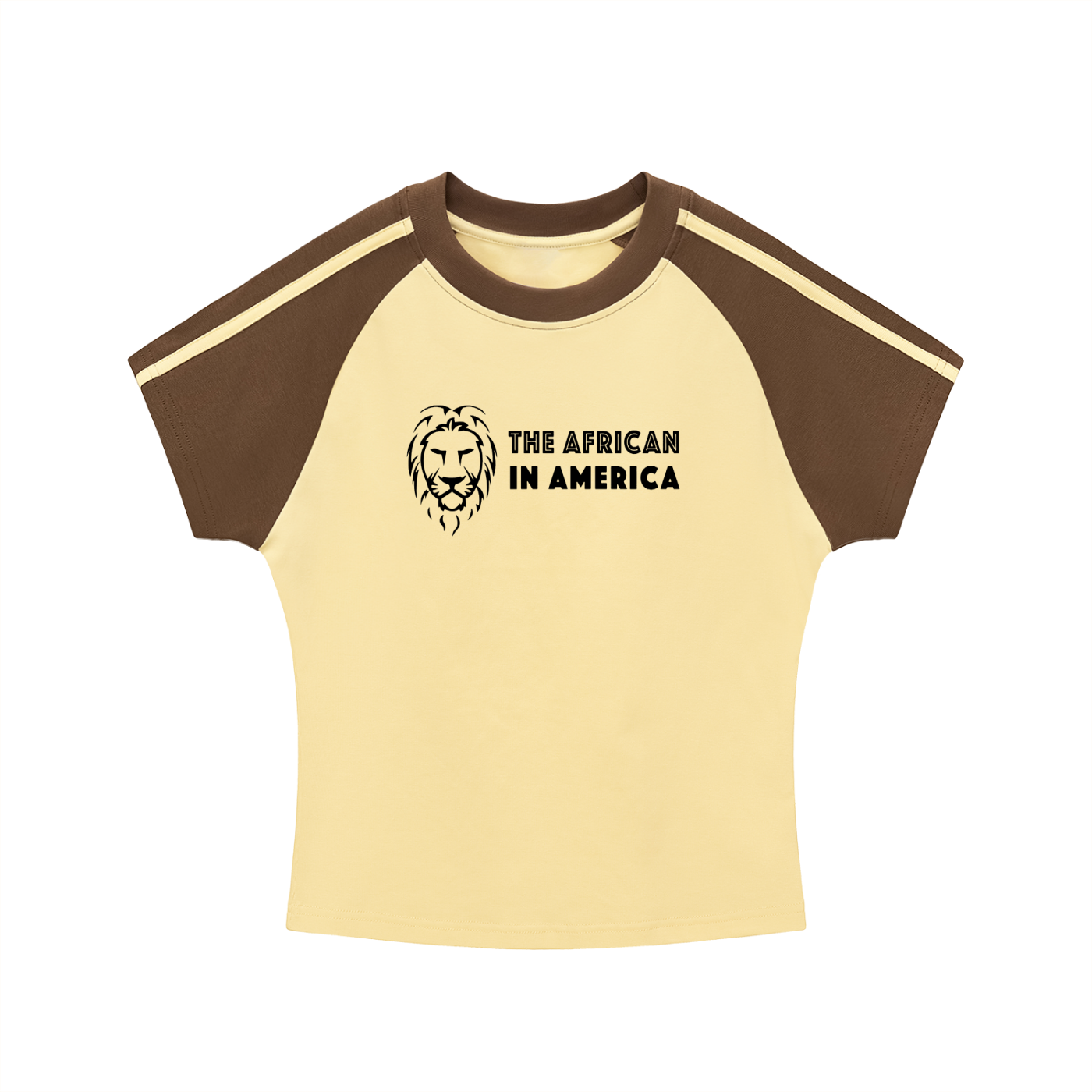 Women’s Contrast Raglan Crop T-Shirt – Slim Fit Bodycon Streetwear Top