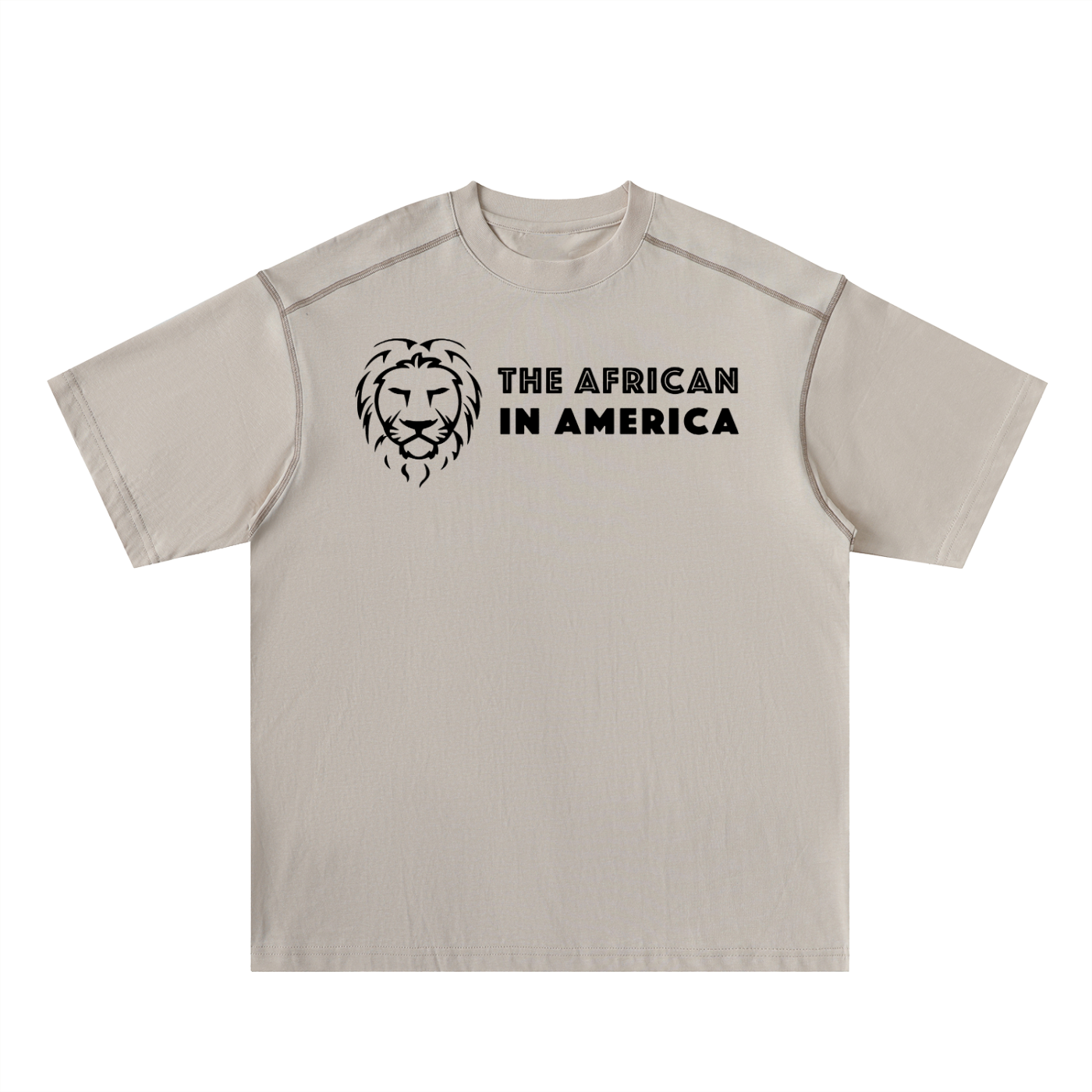 Oversized Cotton Tee with Contrast Stitching – Refined Relaxed Fit