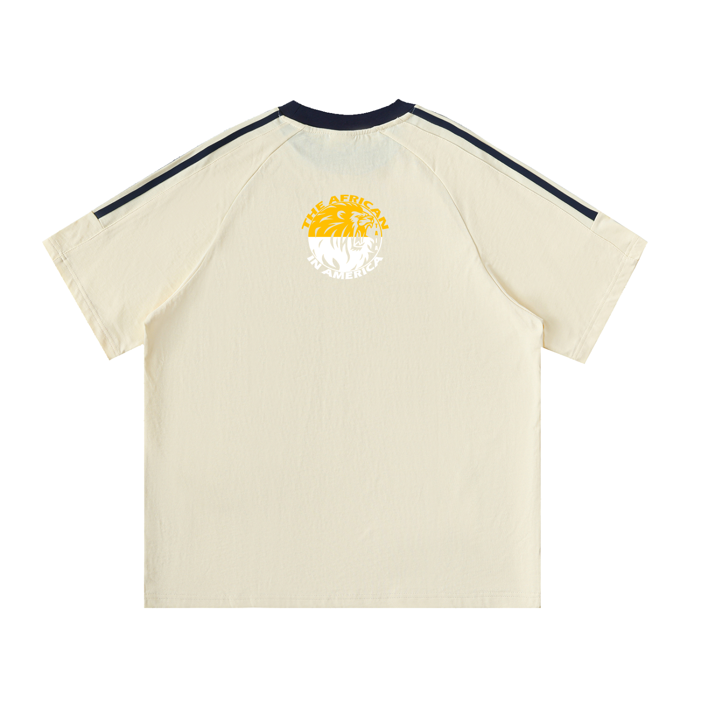 Contrast Tape Crewneck T-Shirt – Premium Cotton Sport Streetwear Essential