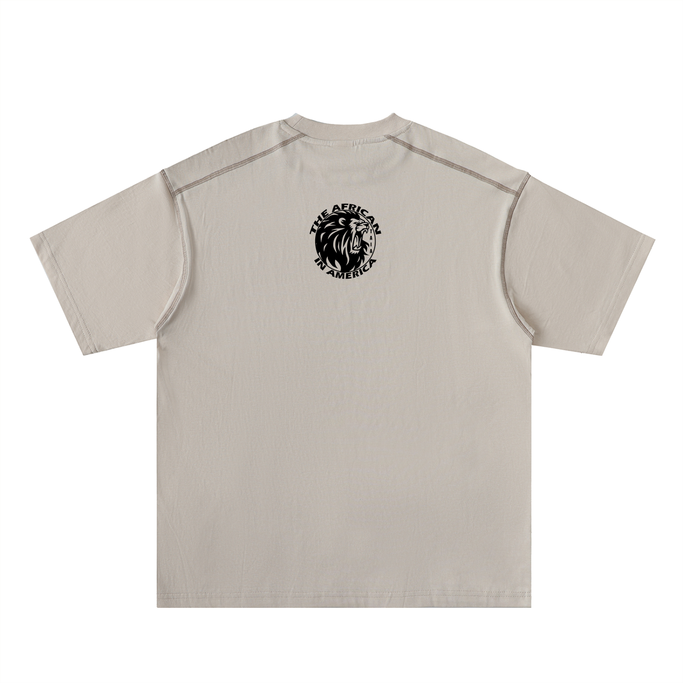 Oversized Cotton Tee with Contrast Stitching – Refined Relaxed Fit