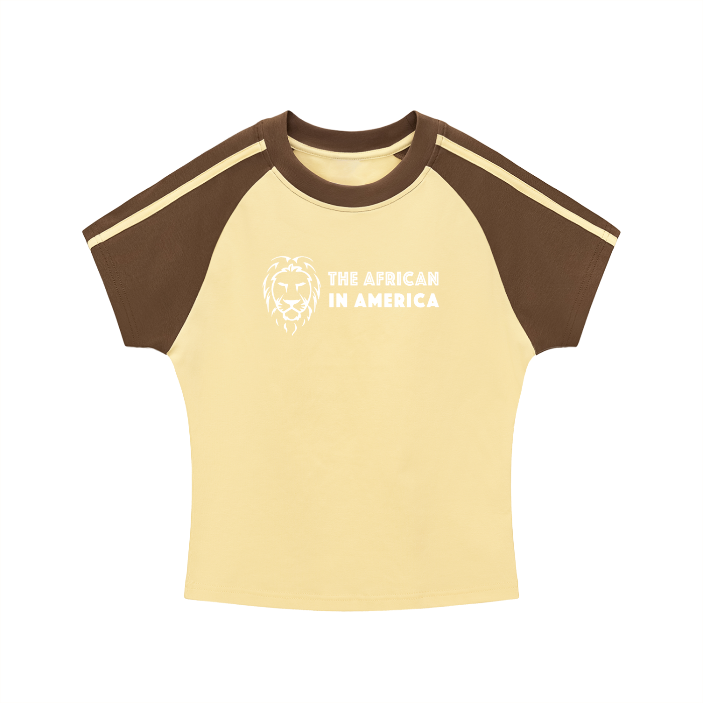 Women’s Contrast Raglan Crop T-Shirt – Bodycon Streetwear Cotton Top