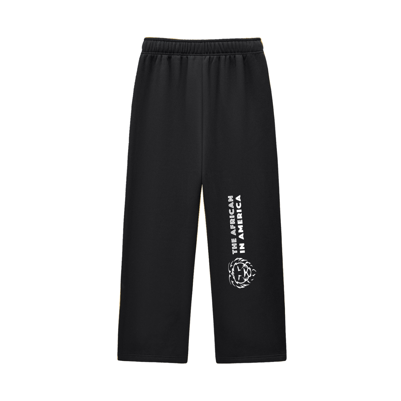 Black Oversized Fleece Sweatpants – Unisex Heavyweight Streetwear Joggers