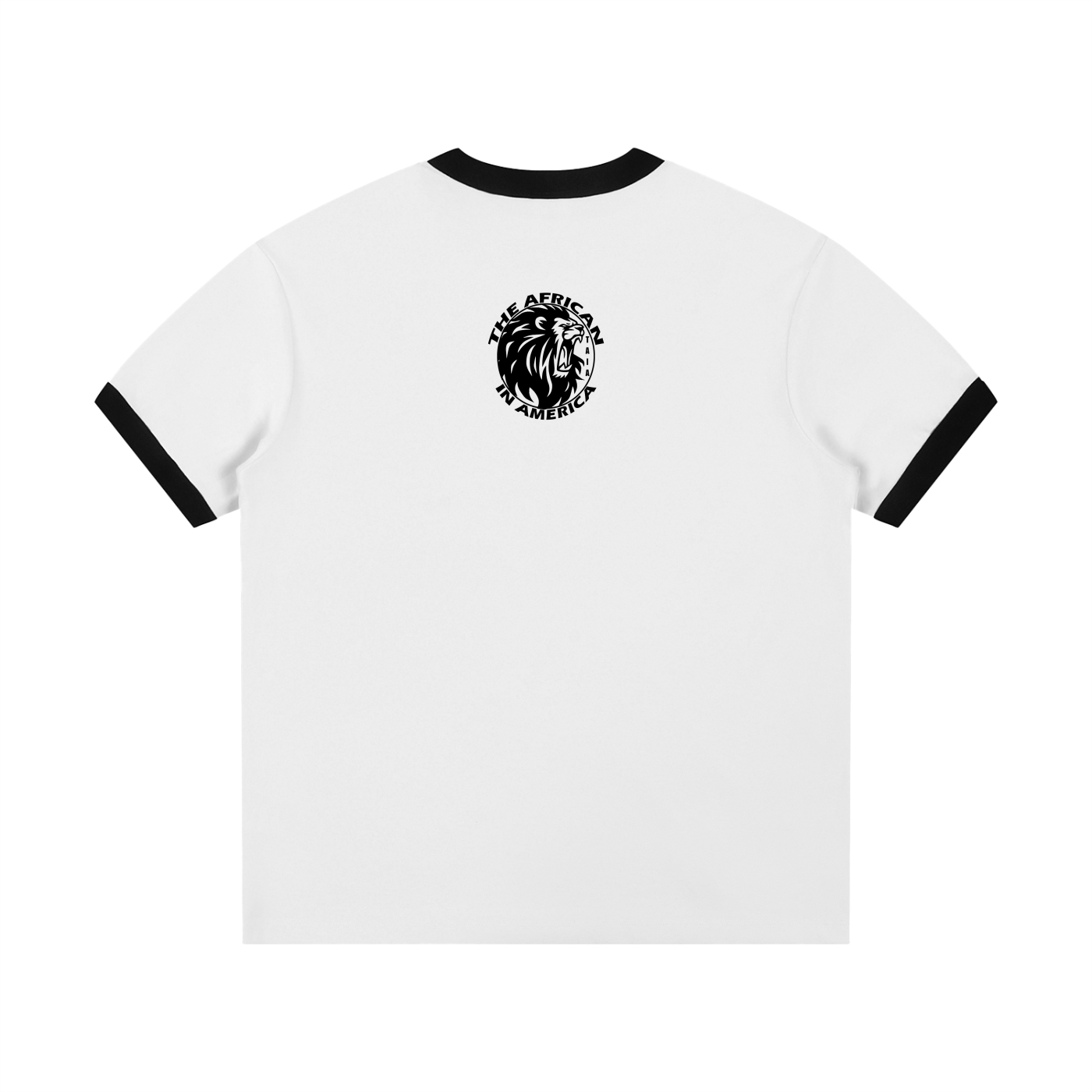 Contrast Edge Ribbed Crewneck T-Shirt