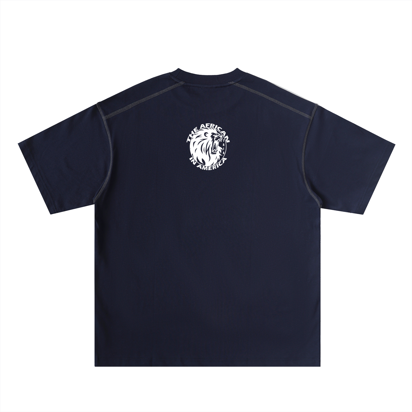 Oversized Contrast Stitch Cotton T-Shirt – Premium Unisex Essential