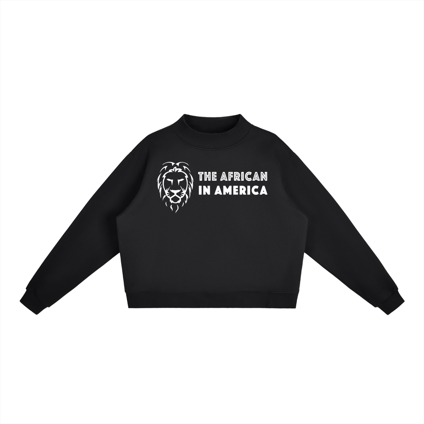 Essential Fleece Mock-Neck Crew Sweatshirt