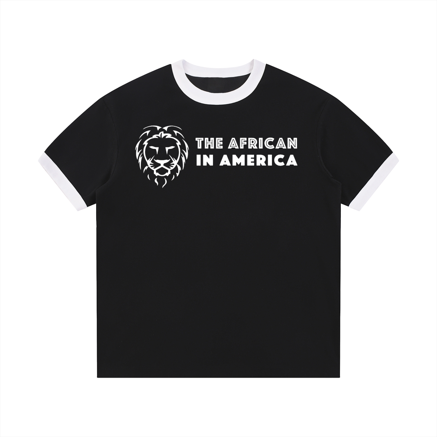 Contrast Edge Ribbed Crewneck T-Shirt