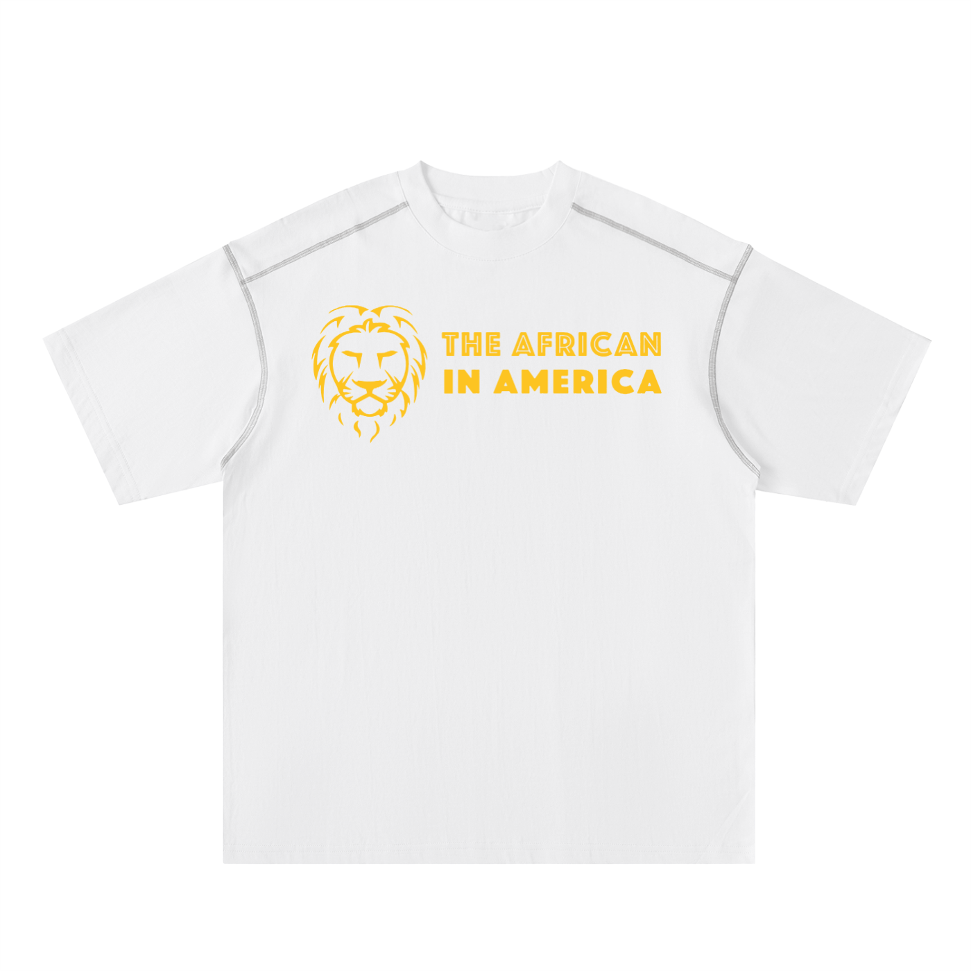 Oversized Contrast Stitch Cotton T-Shirt – Premium Unisex Streetwear Tee