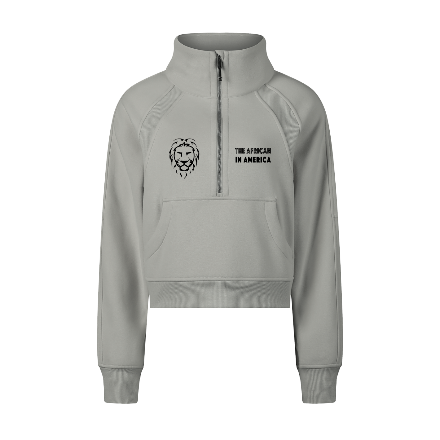 Cropped Half-Zip Sweatshirt : The African in America