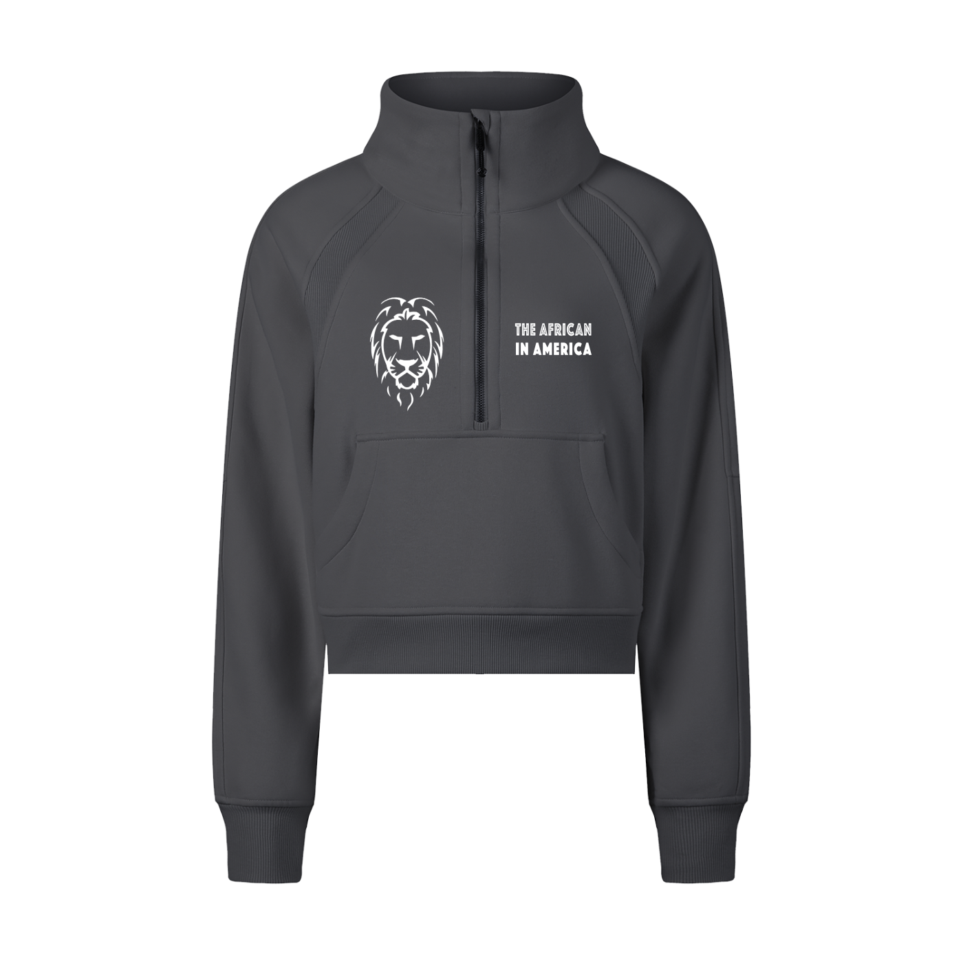 Cropped Half Zip Sweatshirt Women – Thick Sporty Streetwear Pullover