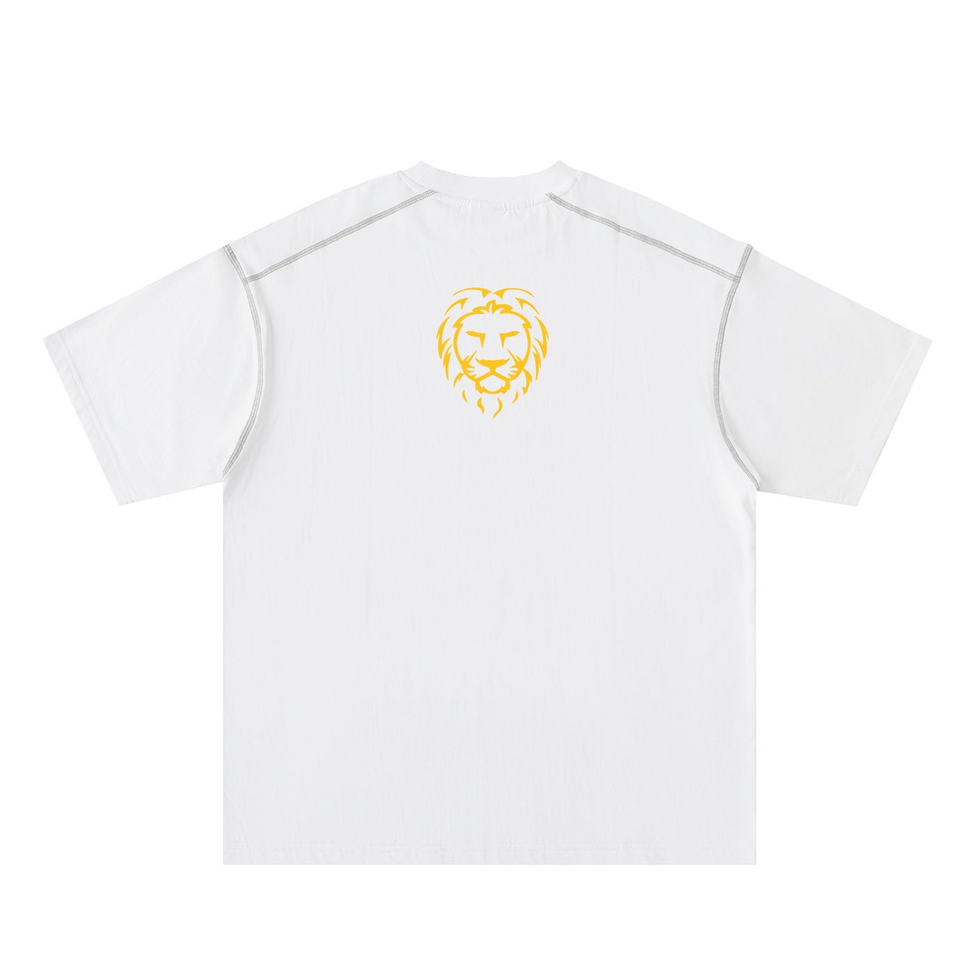 Oversized Contrast Stitch Cotton T-Shirt – Premium Unisex Streetwear Tee