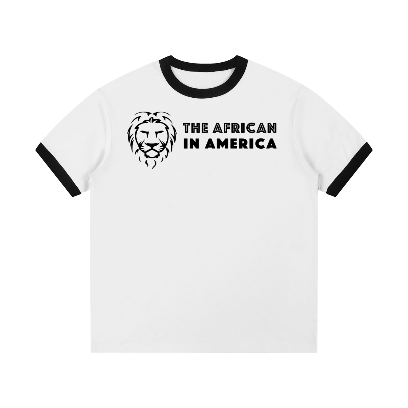 Contrast Edge Ribbed Crewneck T-Shirt