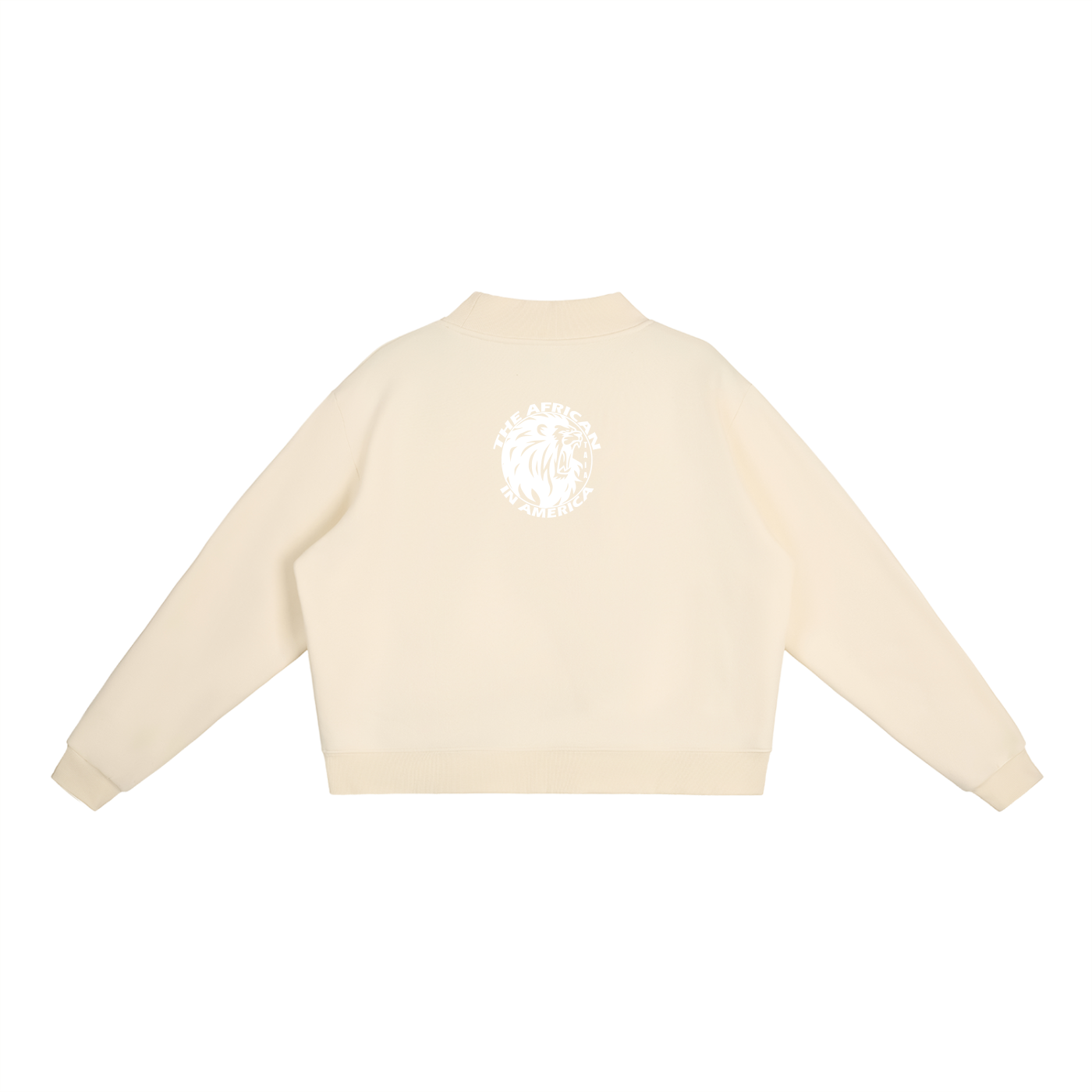 Women’s Cropped Mock Neck Fleece Sweatshirt – Premium Oversized Fit