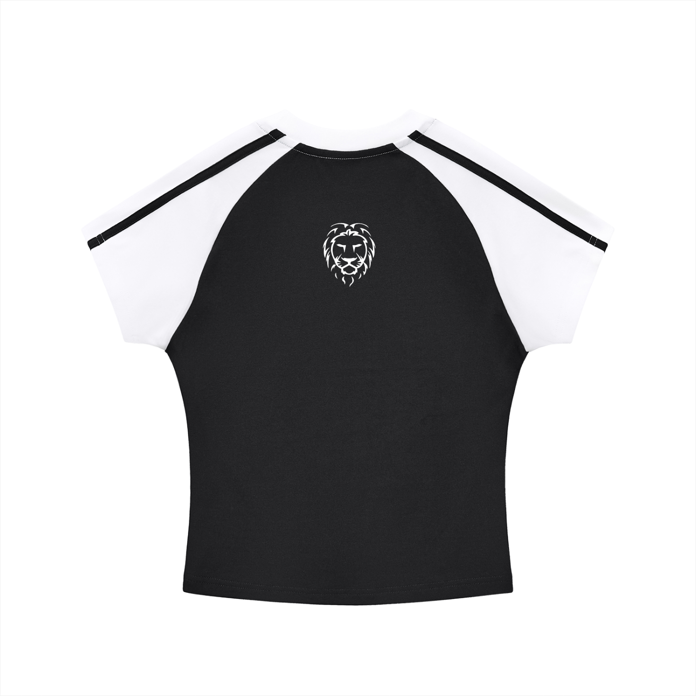 Women’s Contrast Raglan Crop T-Shirt – Bodycon Streetwear Cotton Top