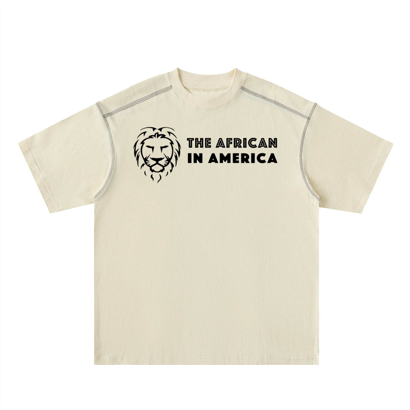 Oversized Cotton Tee with Contrast Stitching – Refined Relaxed Fit