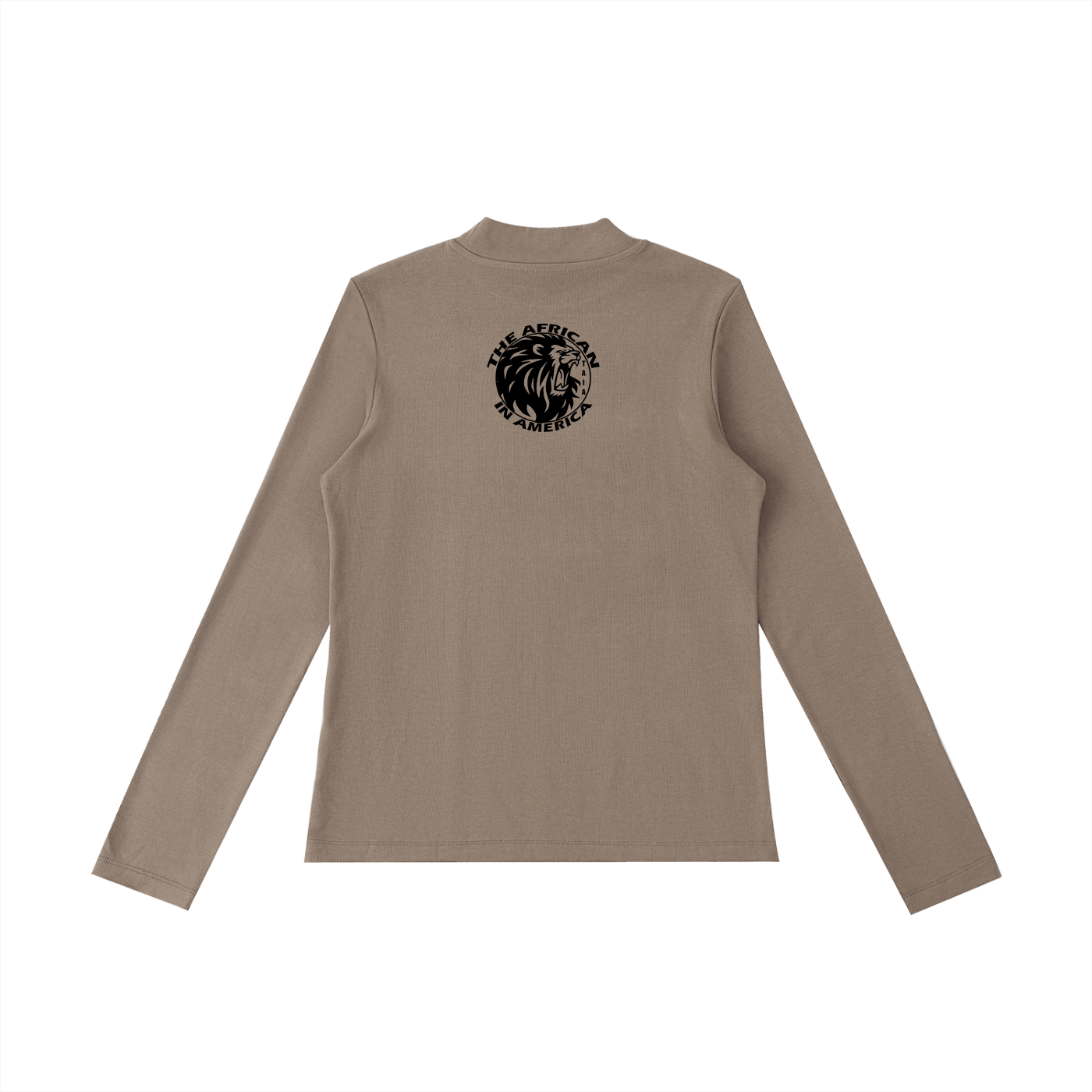 Women’s Mock Neck Long Sleeve Crop T-Shirt | Slim Fit Stretch Top