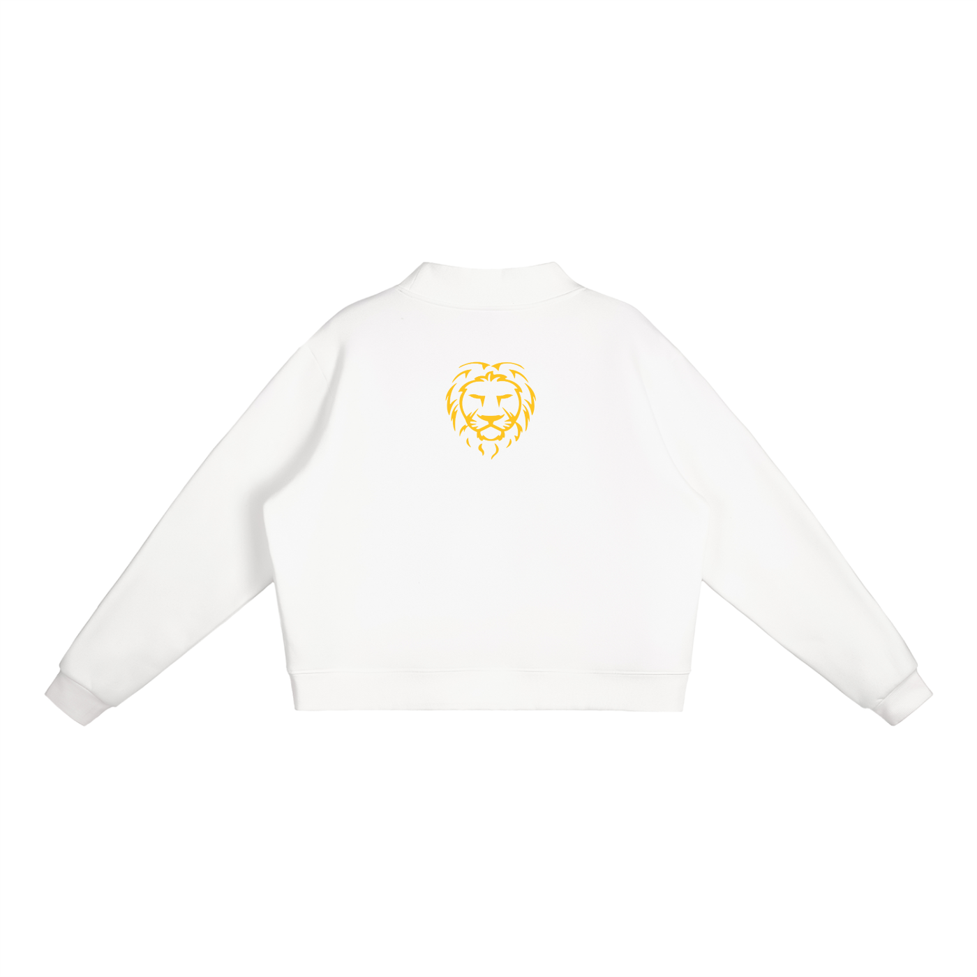 Women’s Mock Neck Fleece Sweatshirt – Premium Cropped Oversized Fit