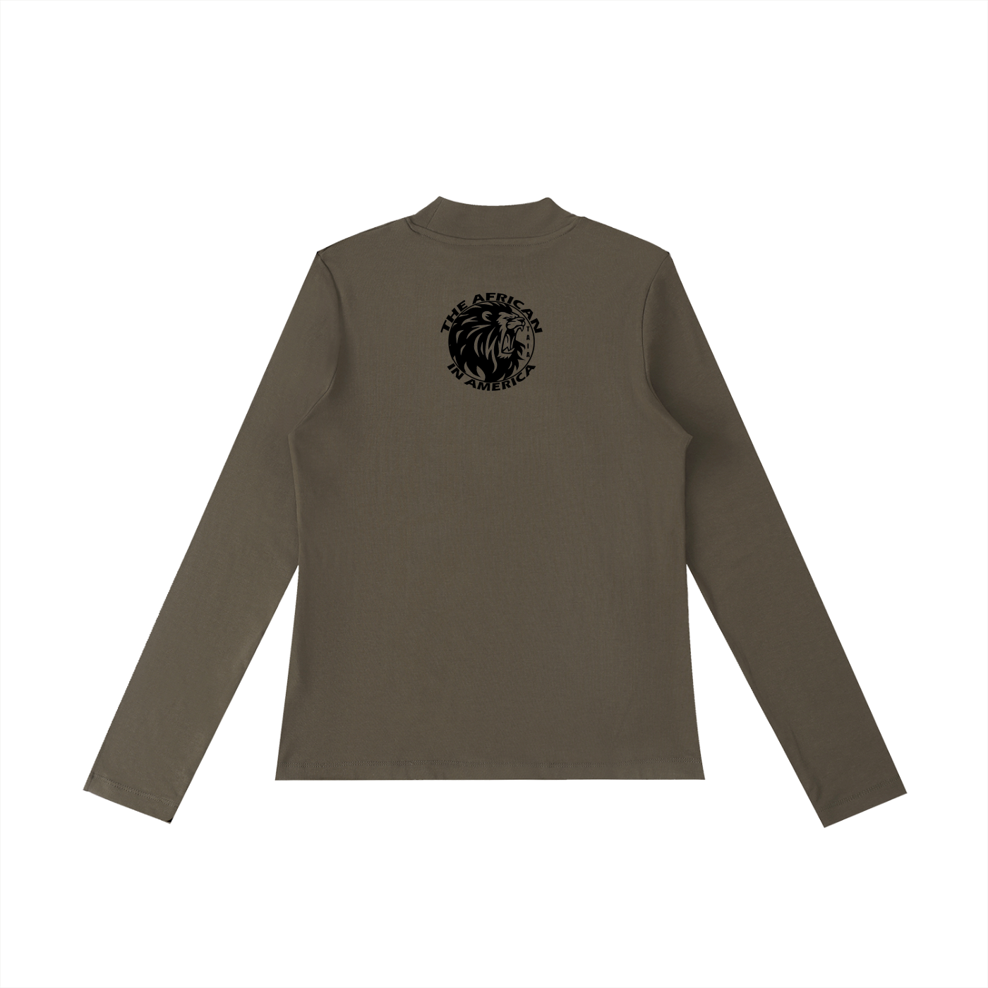 Women’s Mock Neck Long Sleeve Crop T-Shirt | Slim Fit Stretch Top