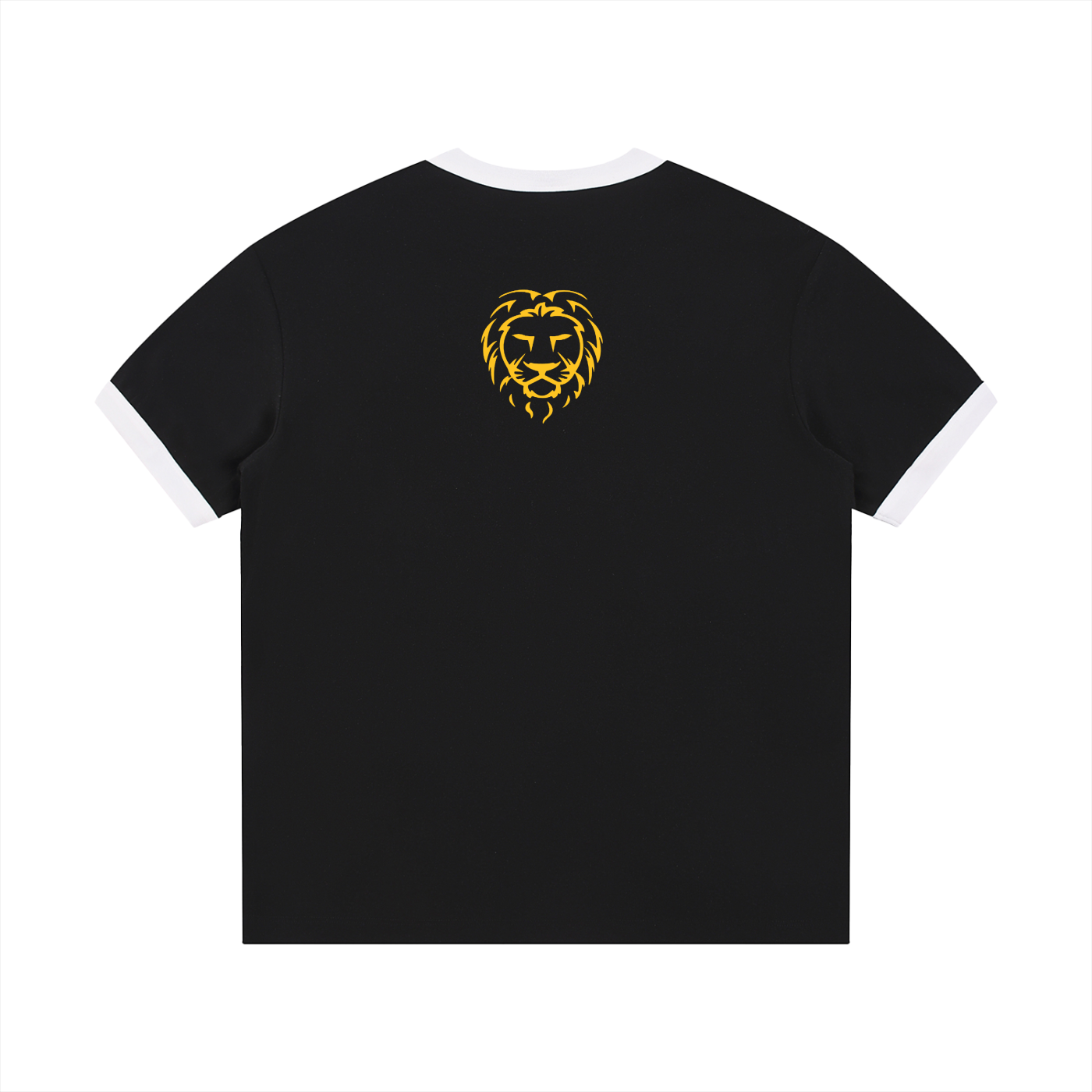 Contrast Edge Ribbed Crewneck T-Shirt