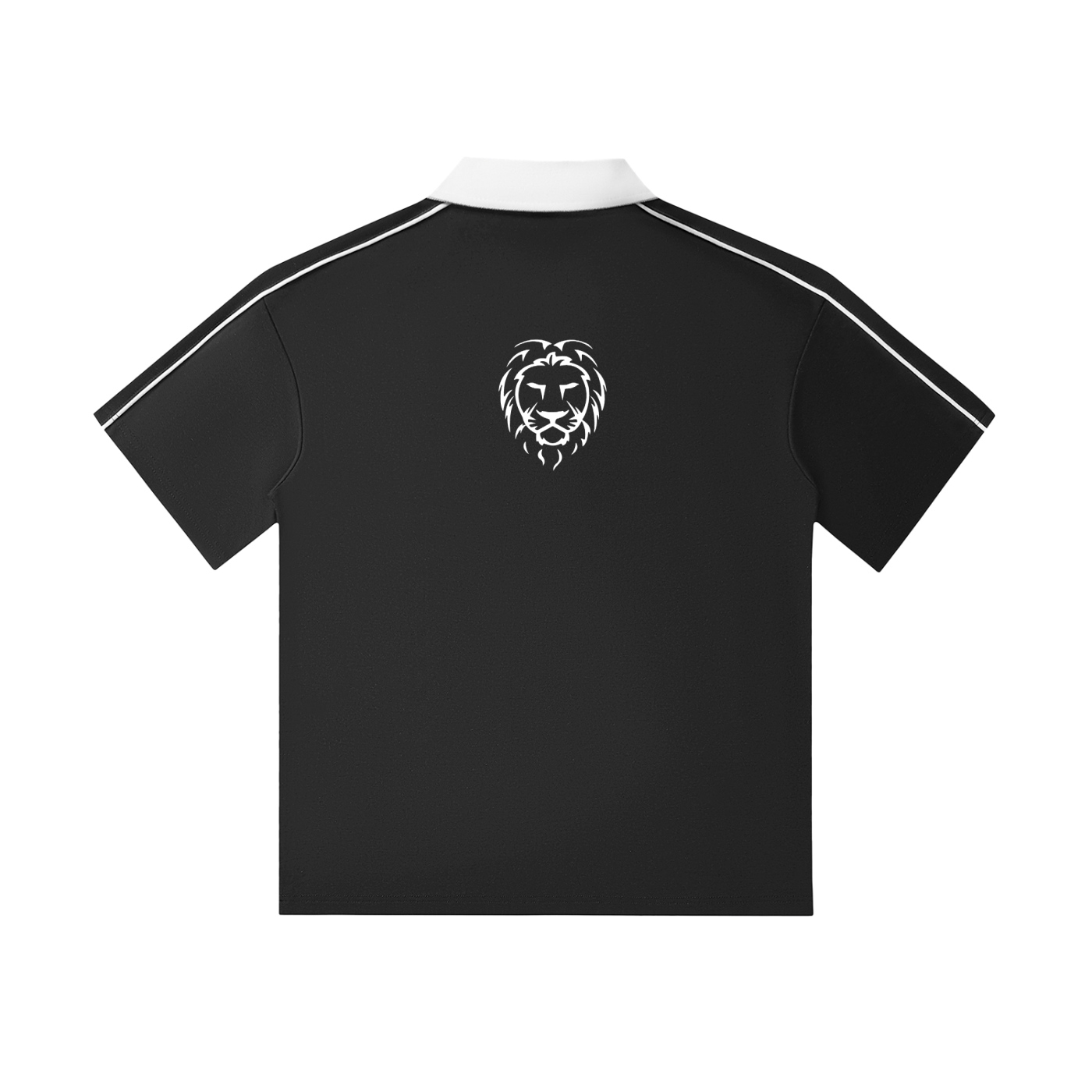 Contrast Collar Short-Sleeve Polo Shirt