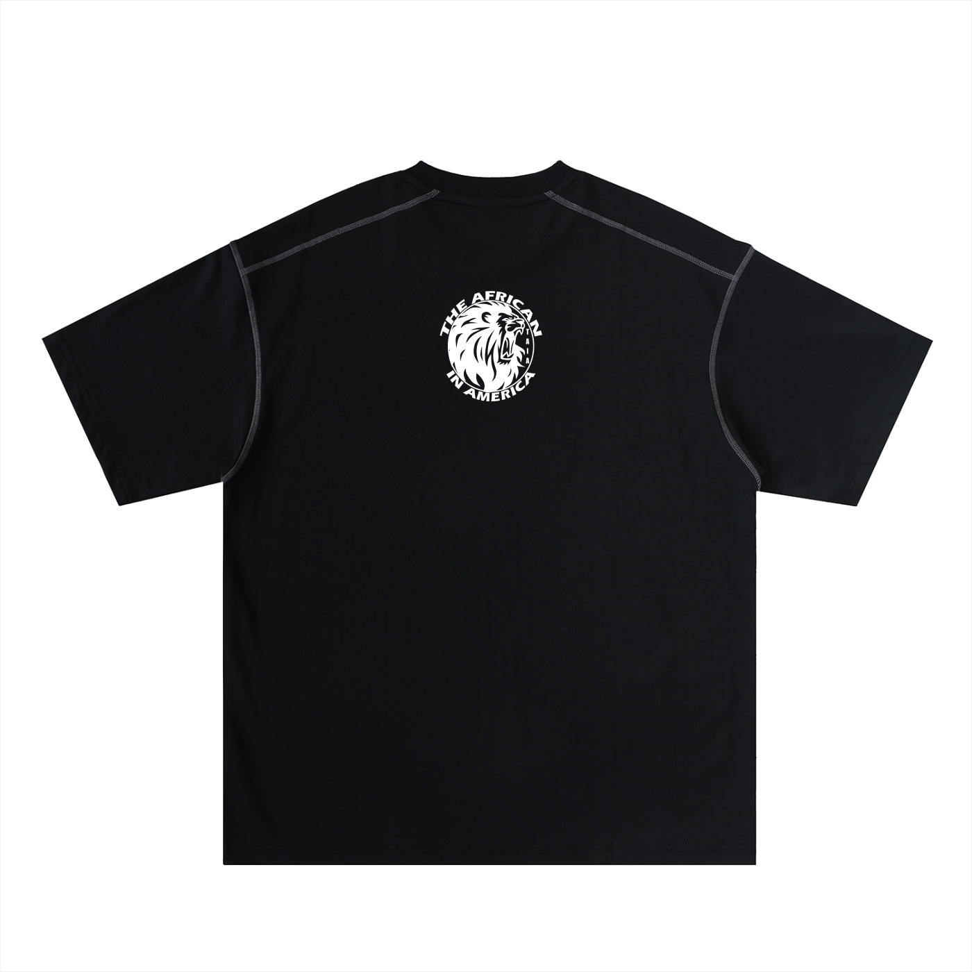 Oversized Contrast-Stitched Cotton Tee