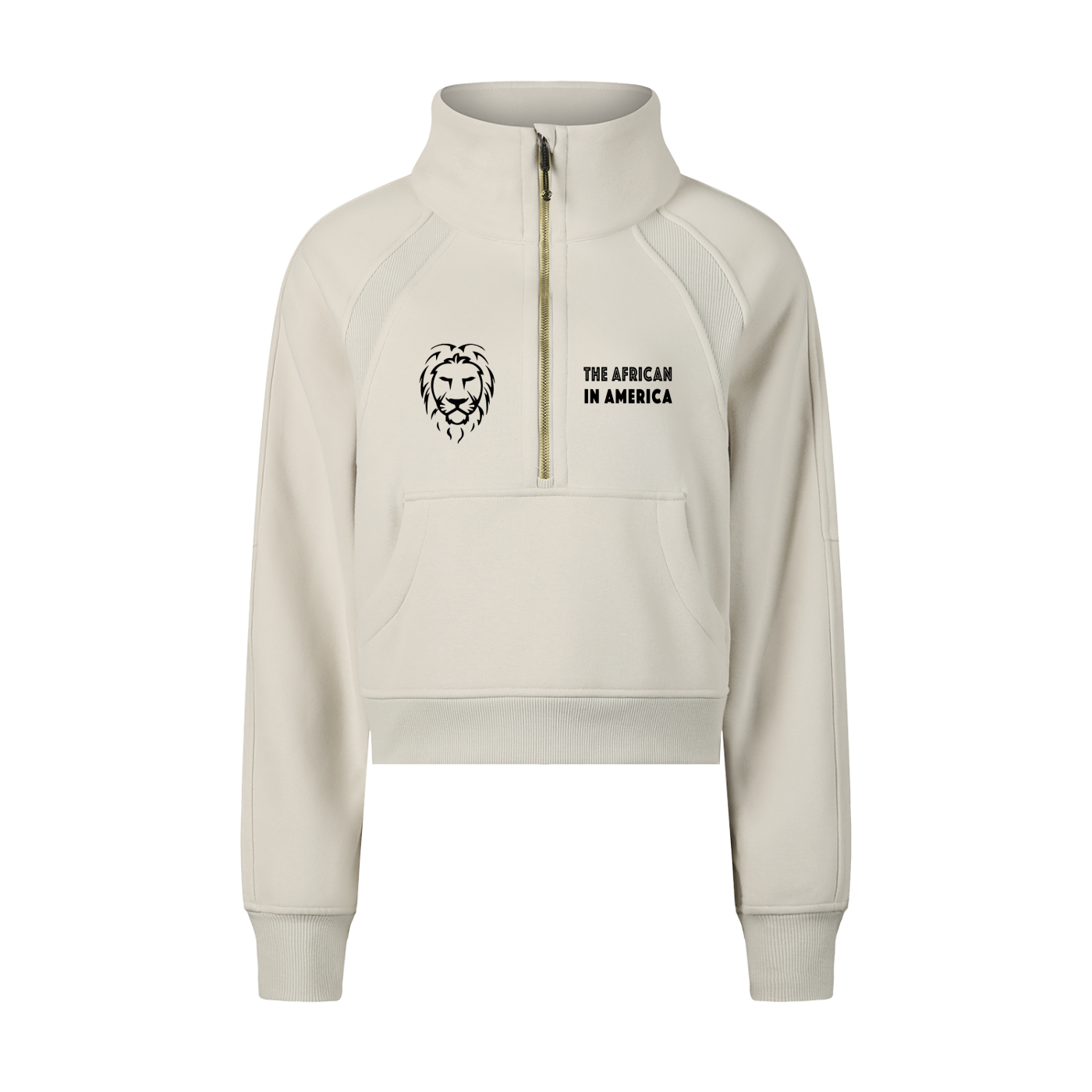 Cropped Half-Zip Sweatshirt : The African in America