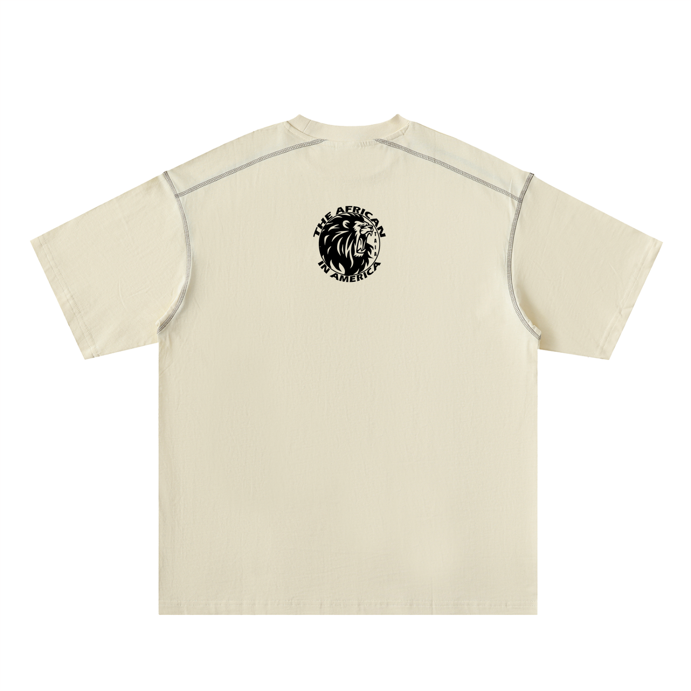 Oversized Cotton Tee with Contrast Stitching – Refined Relaxed Fit