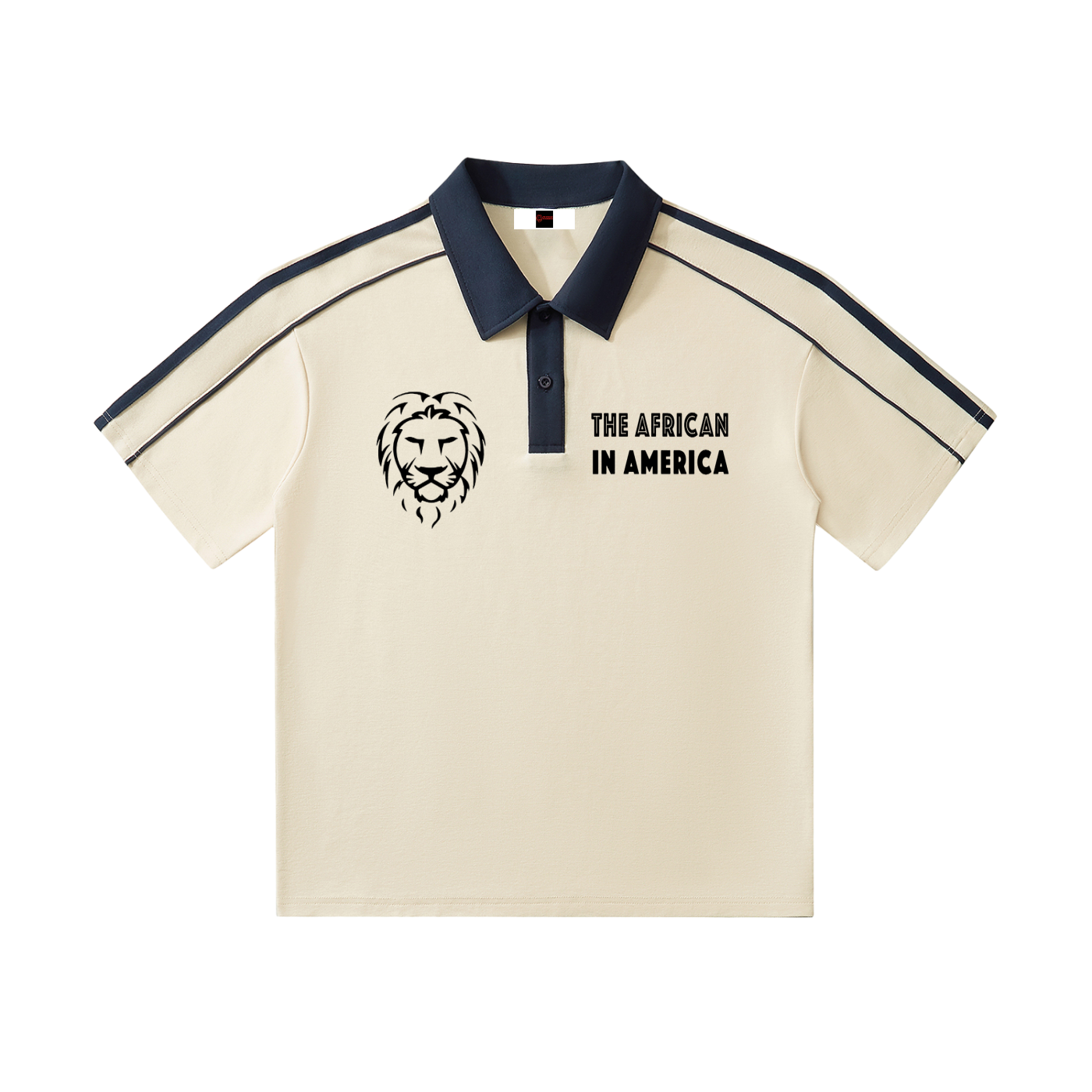 Contrast Collar Short-Sleeve Polo Shirt