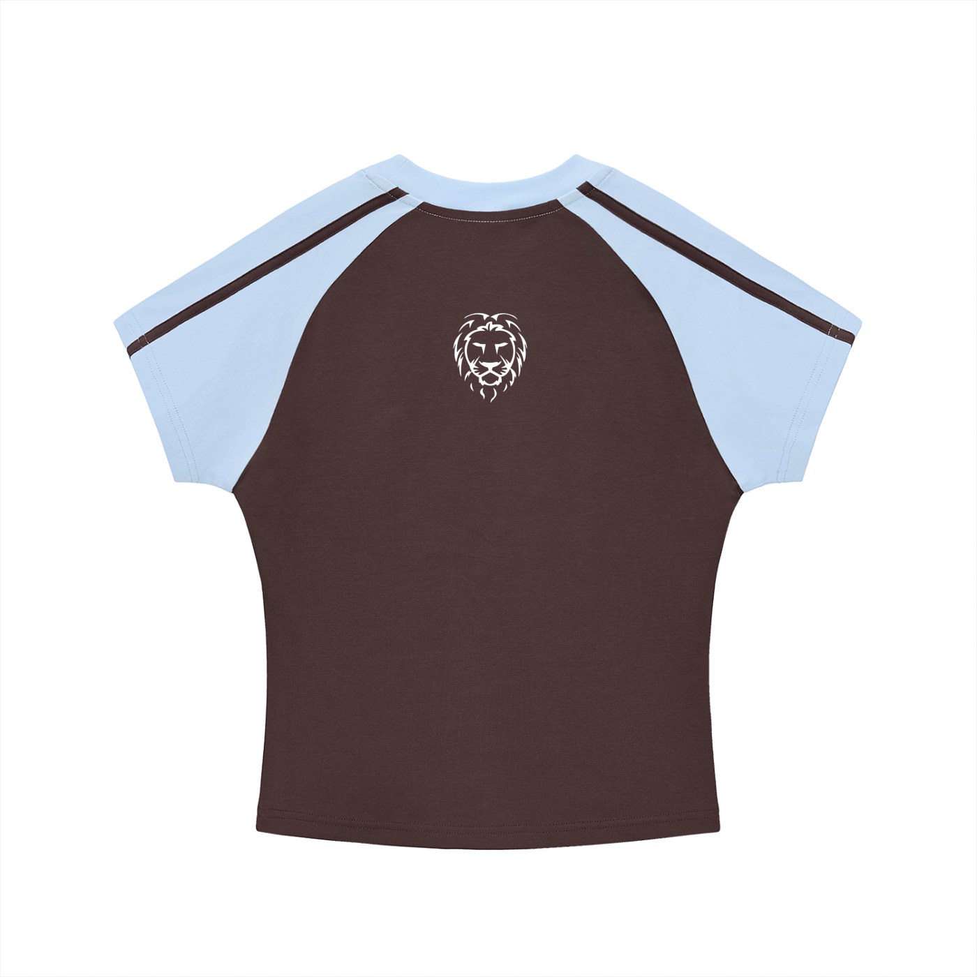 Women’s Contrast Raglan Crop T-Shirt – Bodycon Streetwear Cotton Top