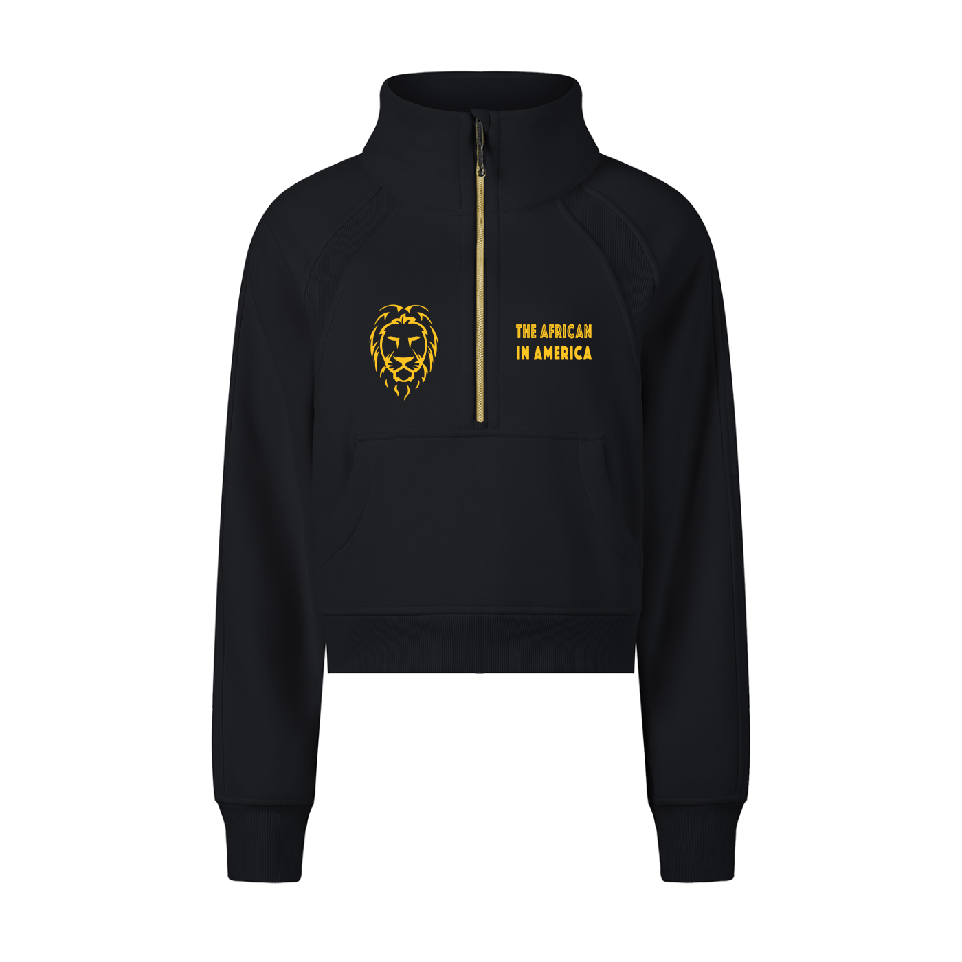 Cropped Half-Zip Sweatshirt