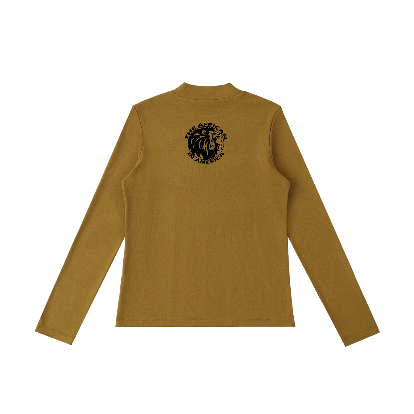 Women’s Mock Neck Long Sleeve Crop T-Shirt | Slim Fit Stretch Top