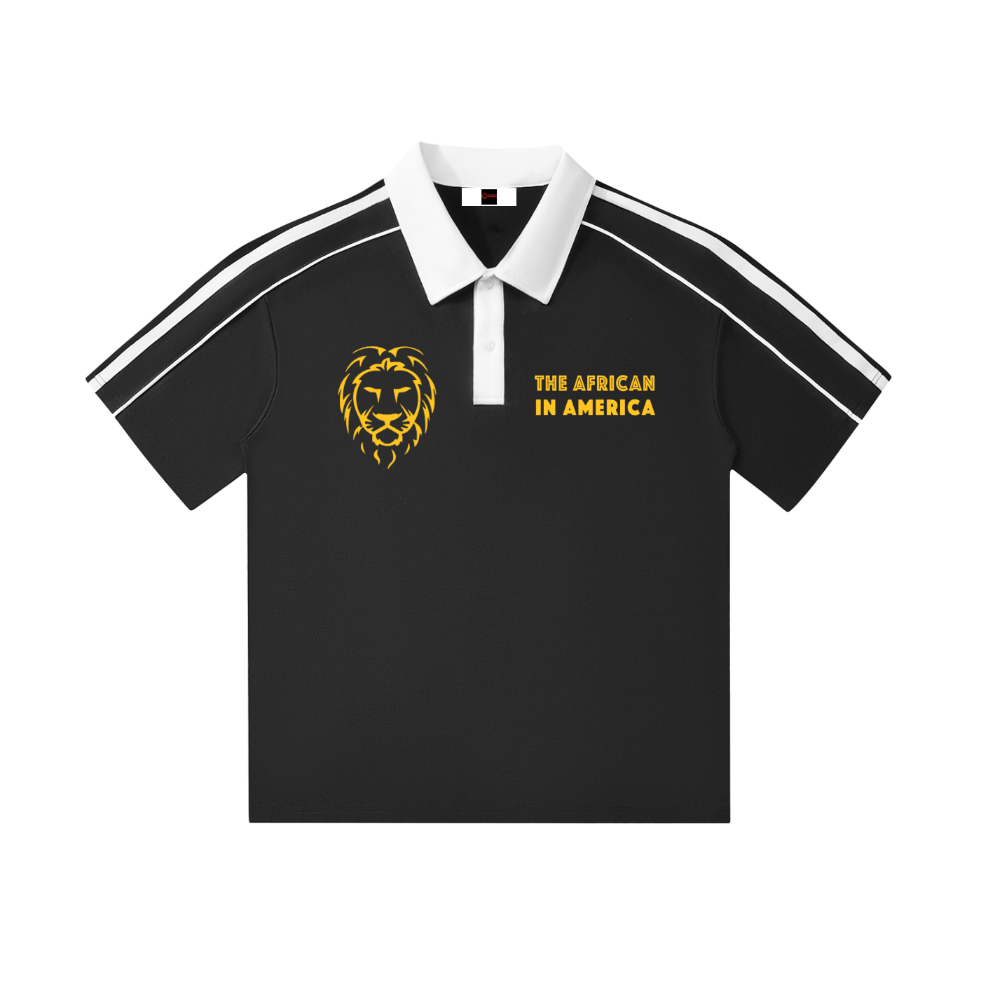 Contrast Collar Short-Sleeve Polo Shirt