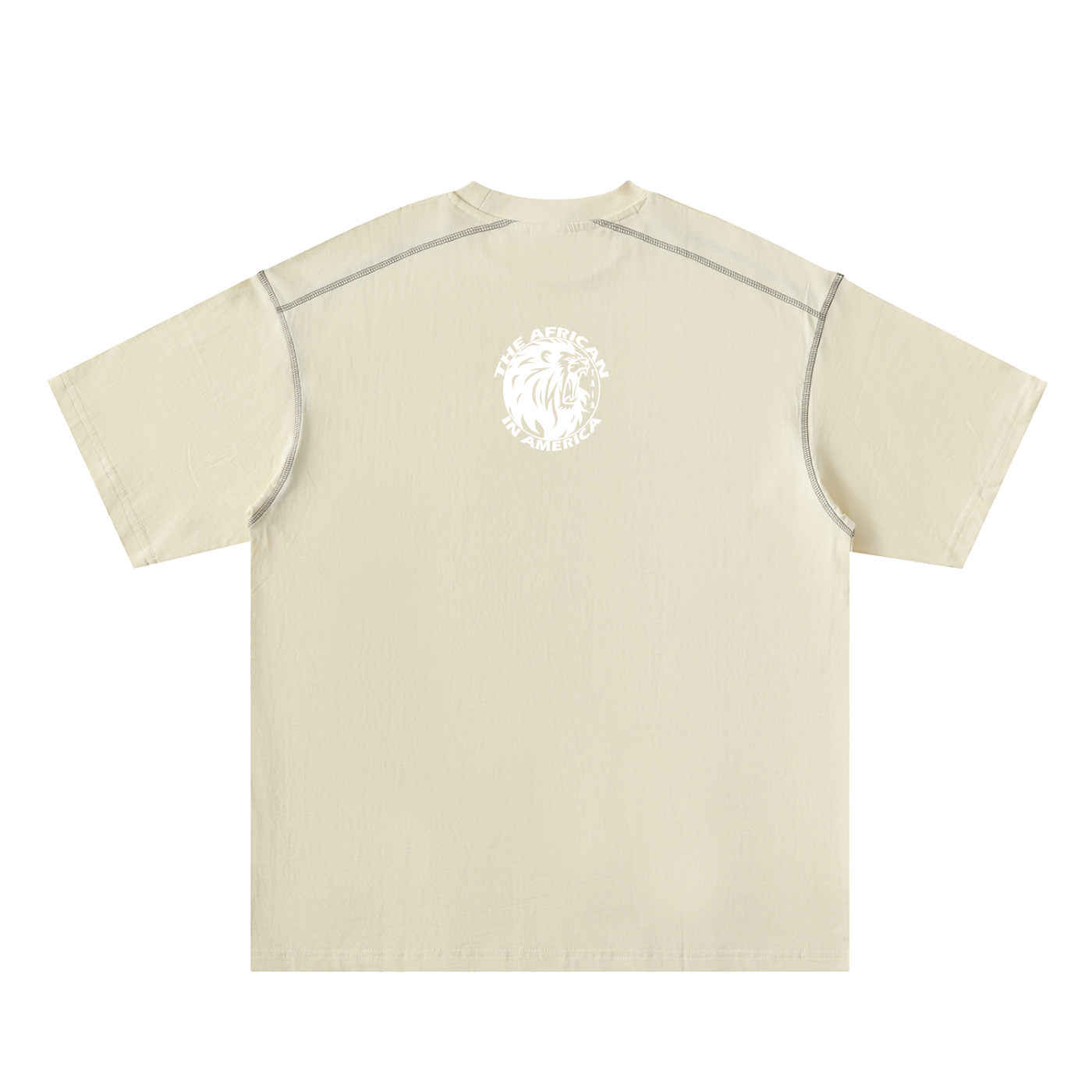 Oversized Contrast Stitch Cotton T-Shirt – Premium Unisex Essential