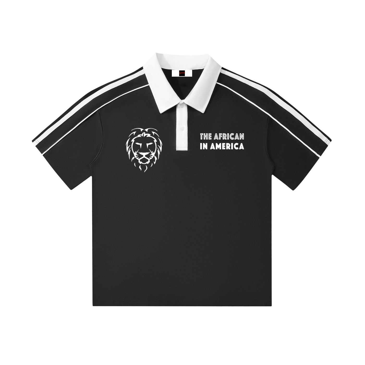 Contrast Collar Short-Sleeve Polo Shirt