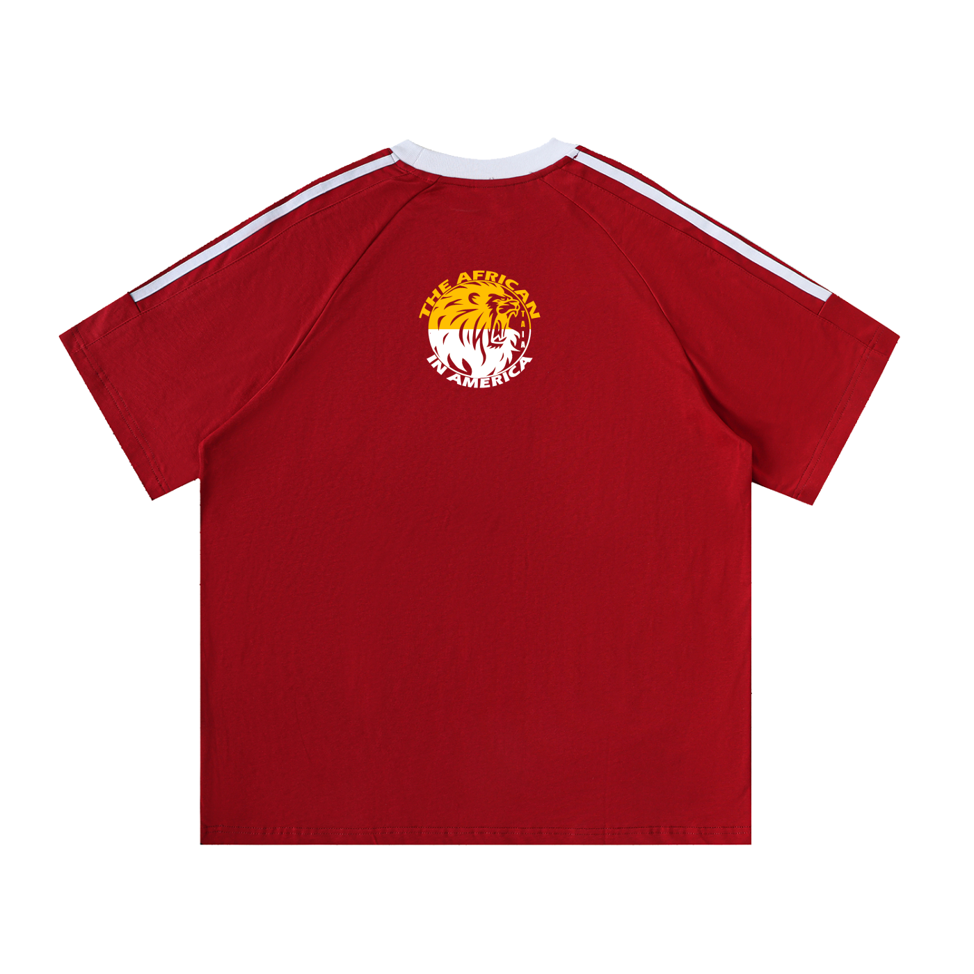 Contrast Tape Crewneck T-Shirt – Premium Cotton Sport Streetwear Essential