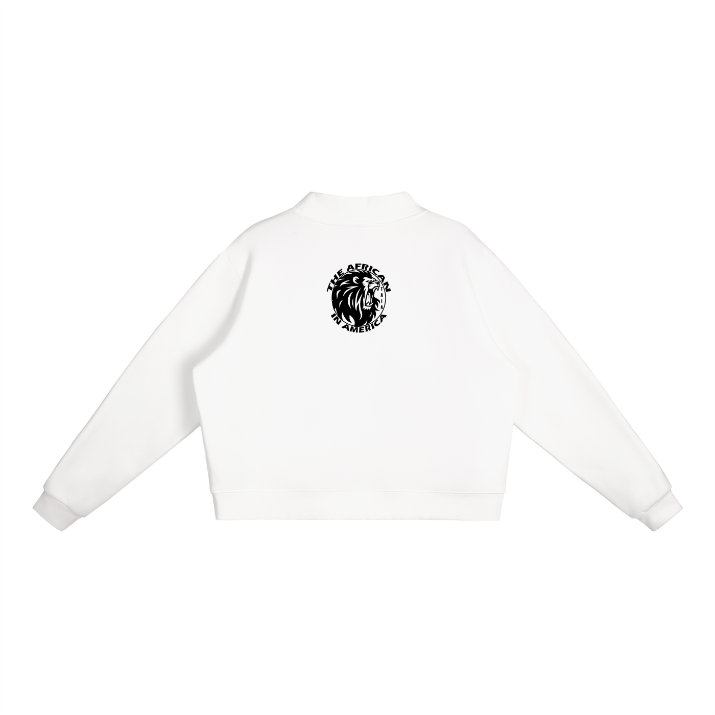 Essential Fleece Mock-Neck Crew Sweatshirt