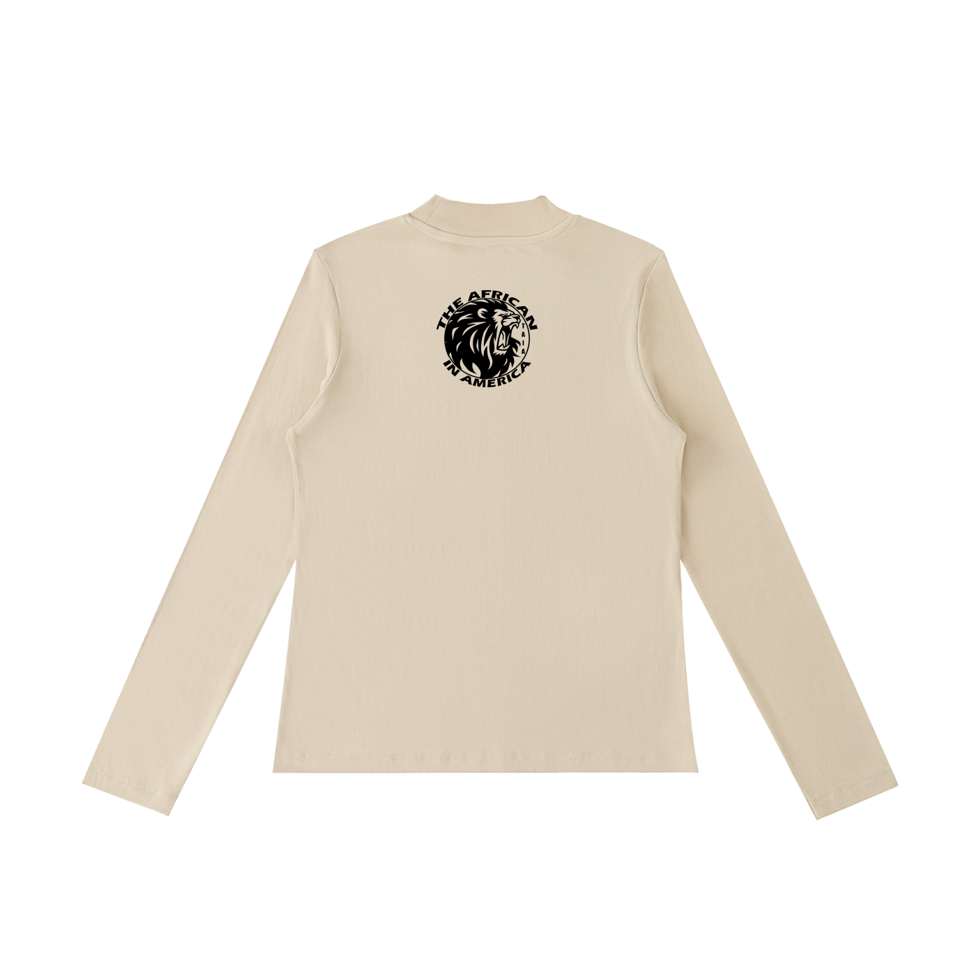 Women’s Mock Neck Long Sleeve Crop T-Shirt | Slim Fit Stretch Top