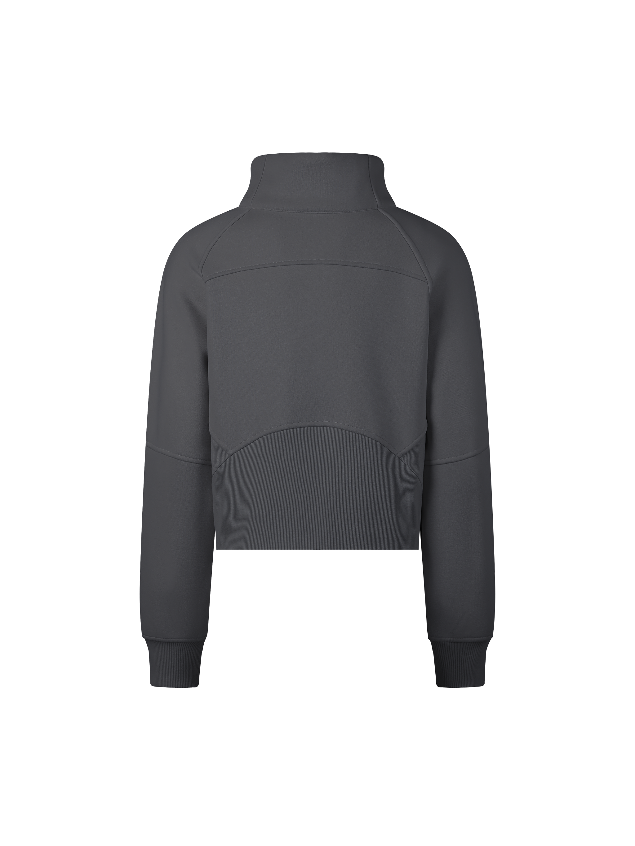 Cropped Half-Zip Sweatshirt