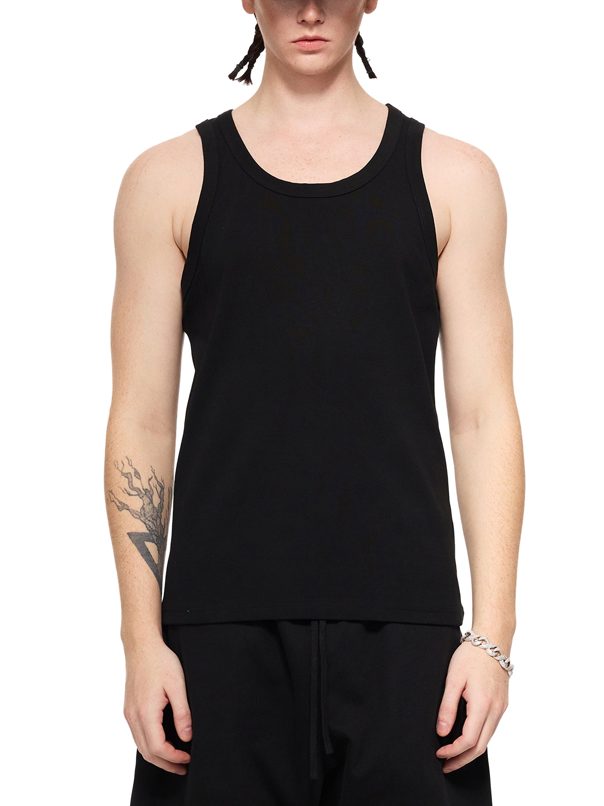 Men’s Essential Performance Tank Top – Slim Fit Cotton Blend Athletic Shirt